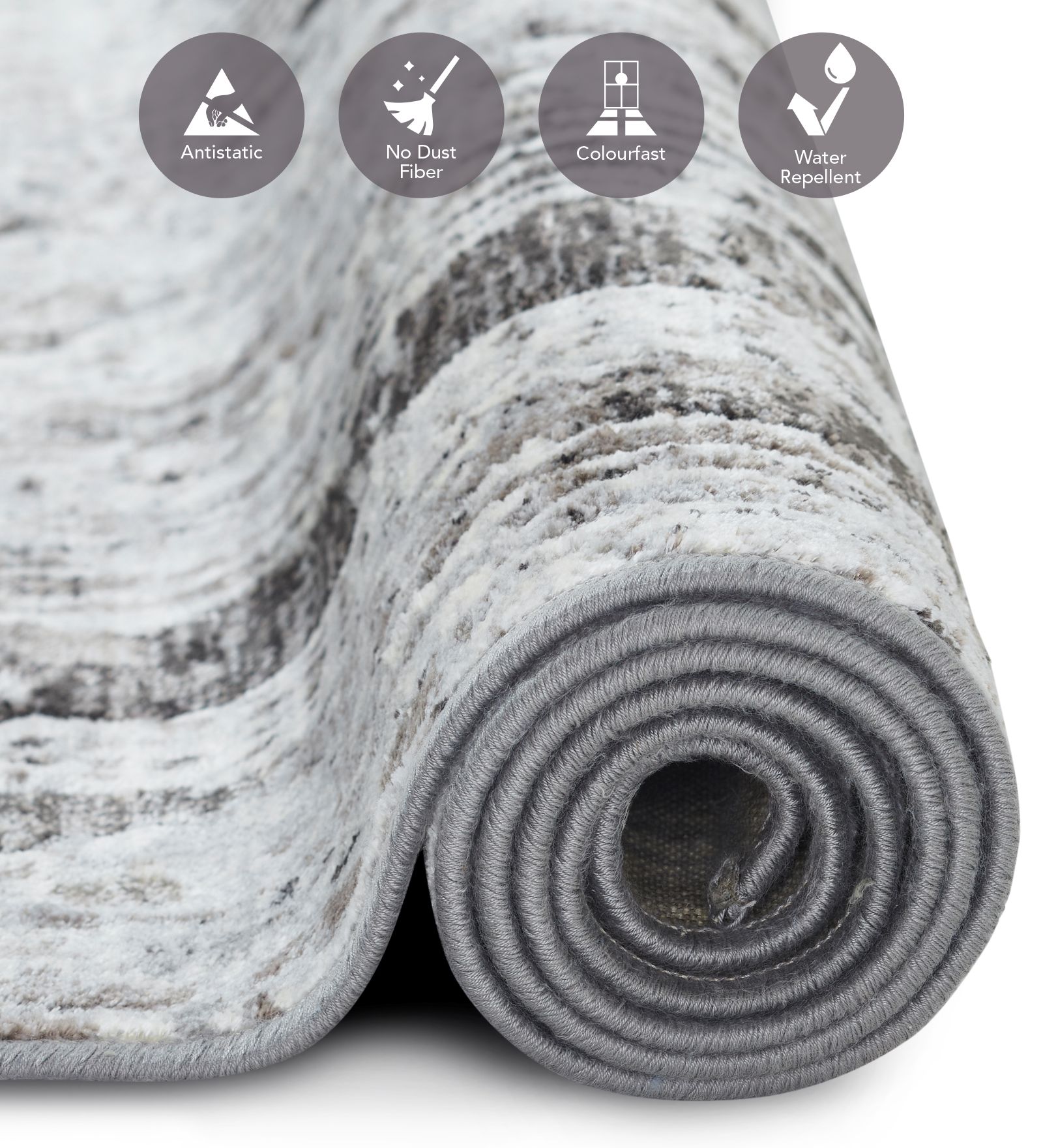 Matrix Abstract Carpet Grey and Cream