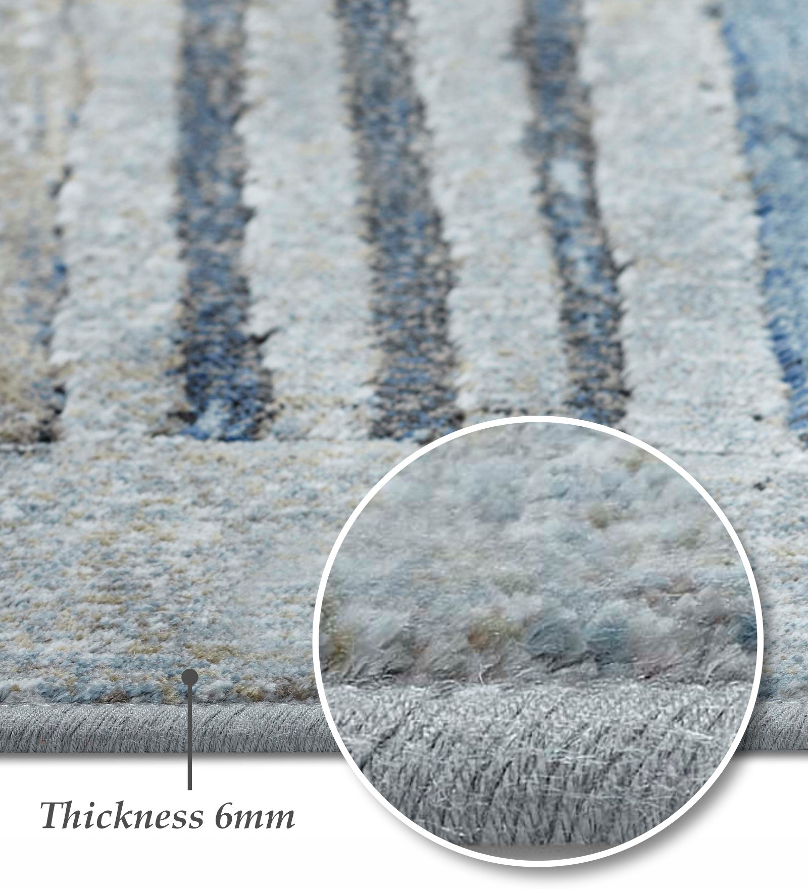 Matrix Abstract Carpet Blue and Brown