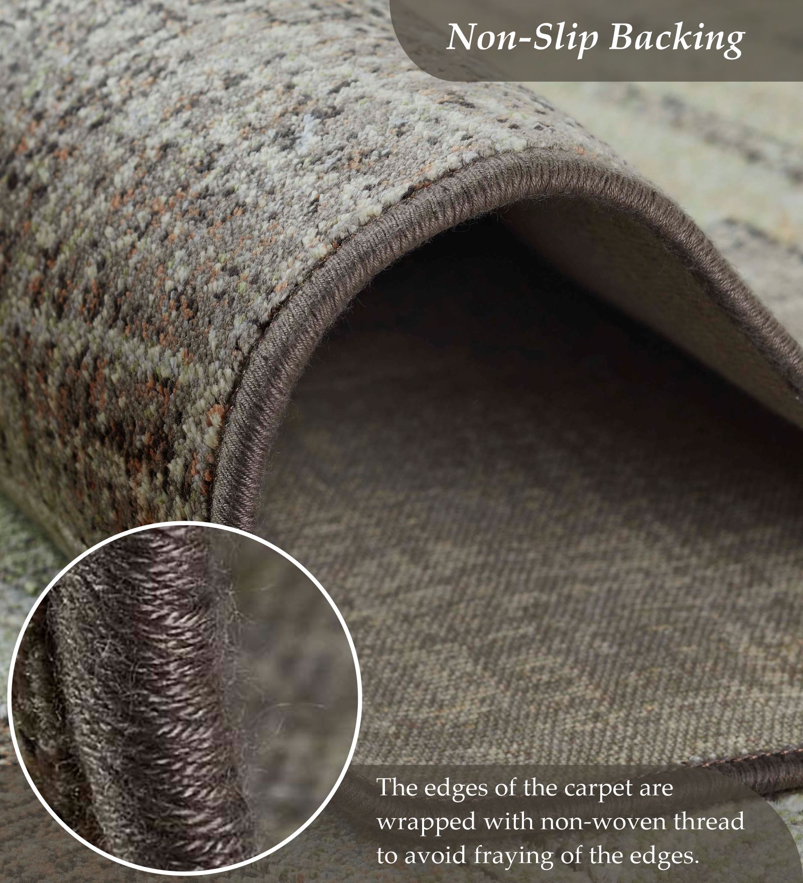 Matrix Abstract Carpet Olive and Rust