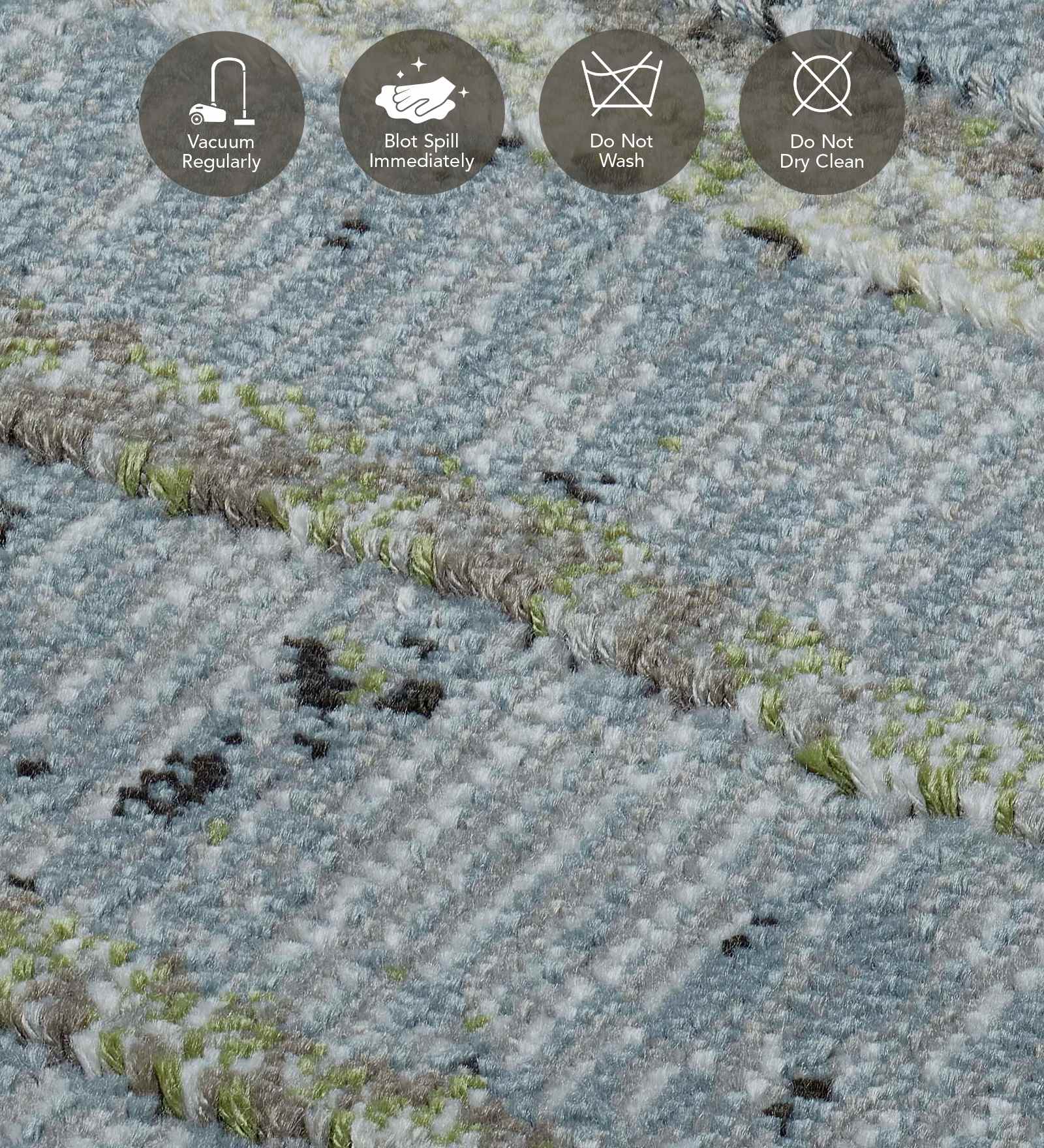 Matrix Abstract Carpet Olive and Rust