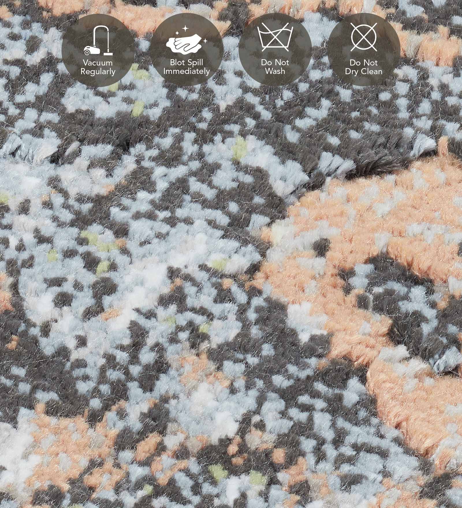 Matrix Abstract Carpet Blue and Cream