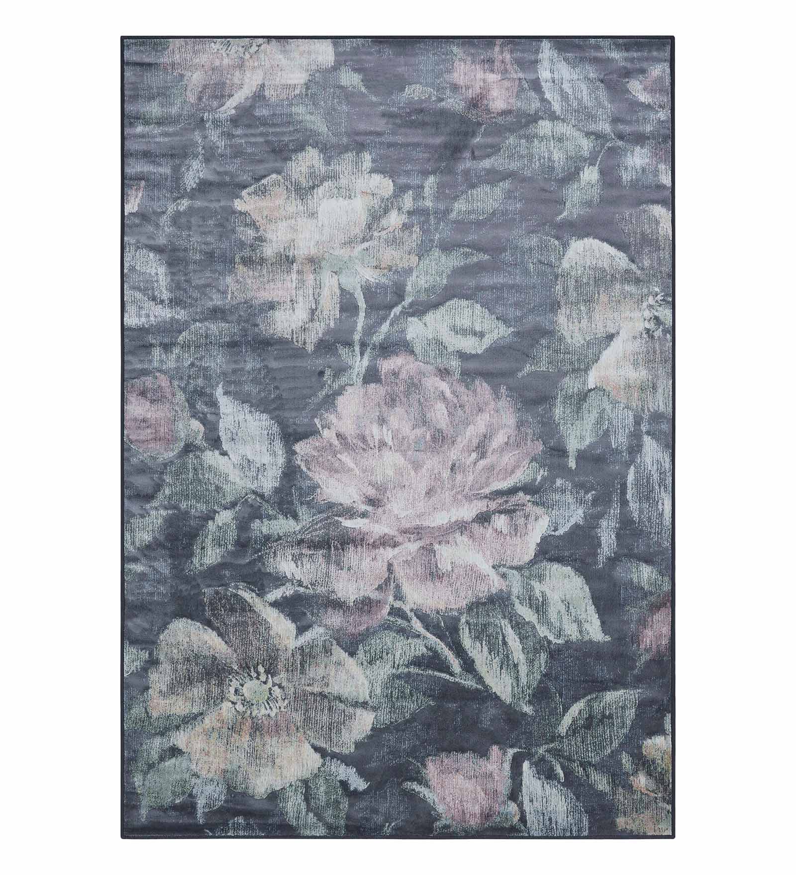 Matrix Floral Carpet D.Grey