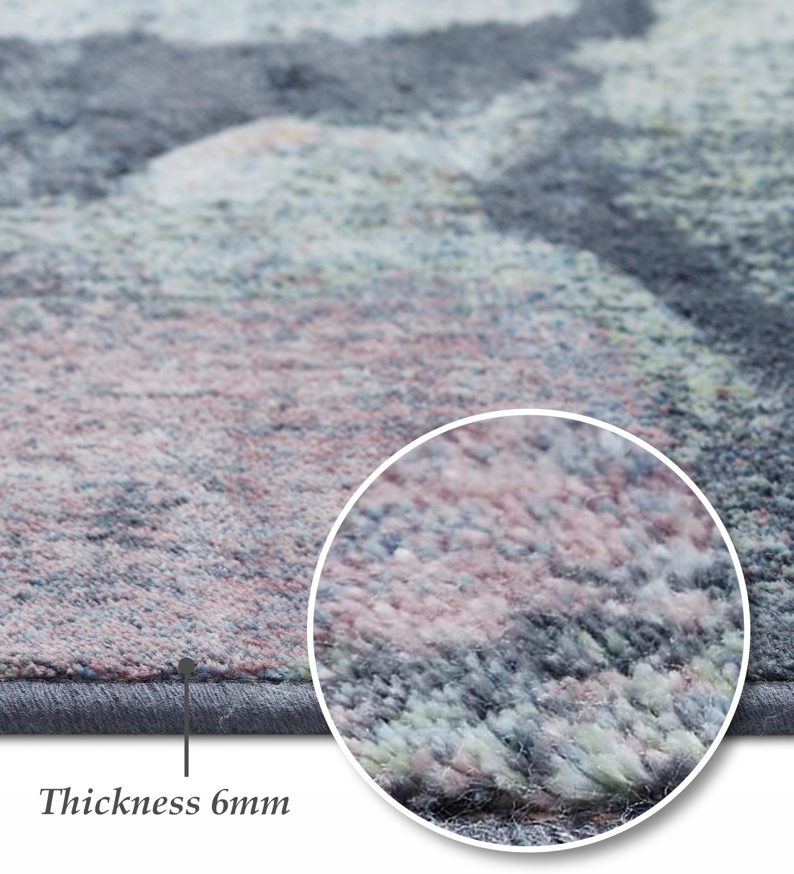 Matrix Floral Carpet D.Grey