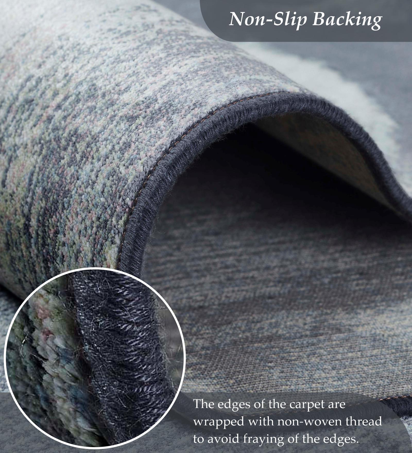 Matrix Floral Carpet D.Grey