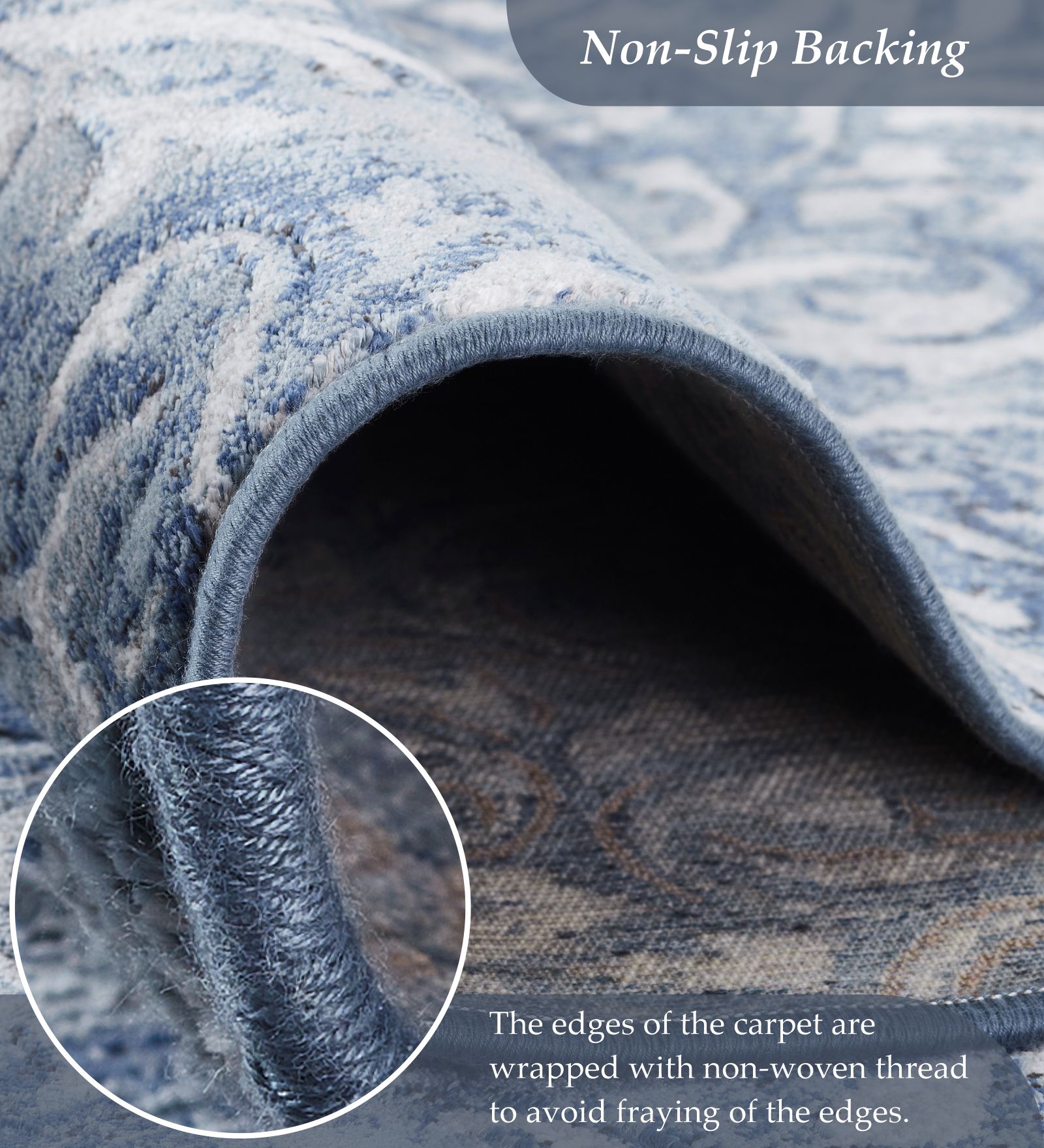 Matrix Classical Carpet Blue