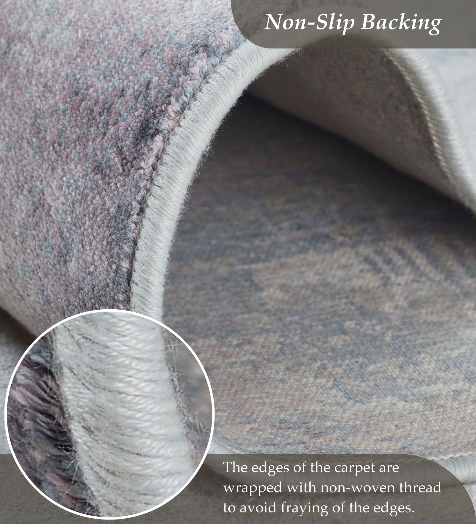 Matrix Abstract Carpet Cream and Blue