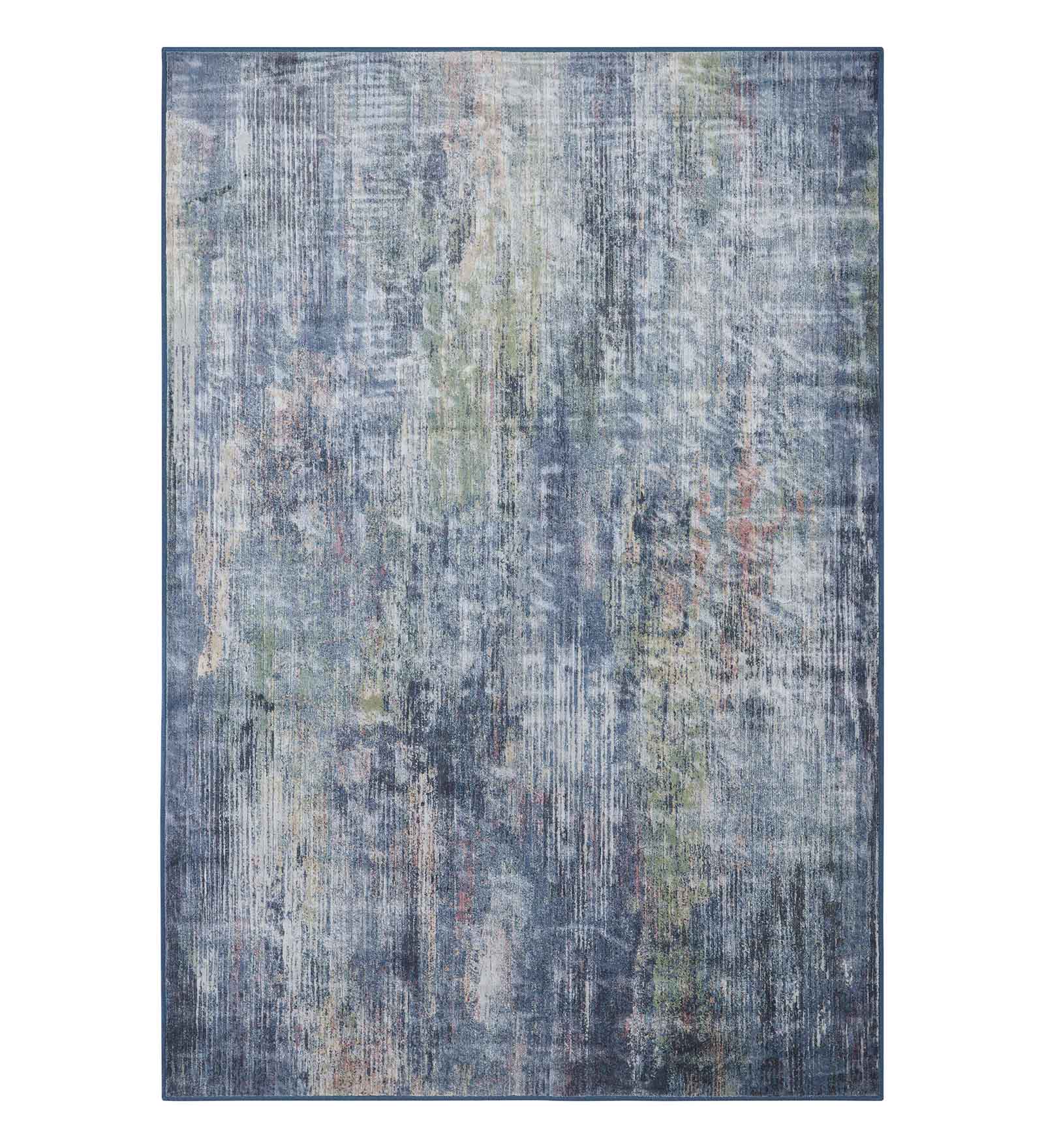 Matrix Abstract Carpet Blue