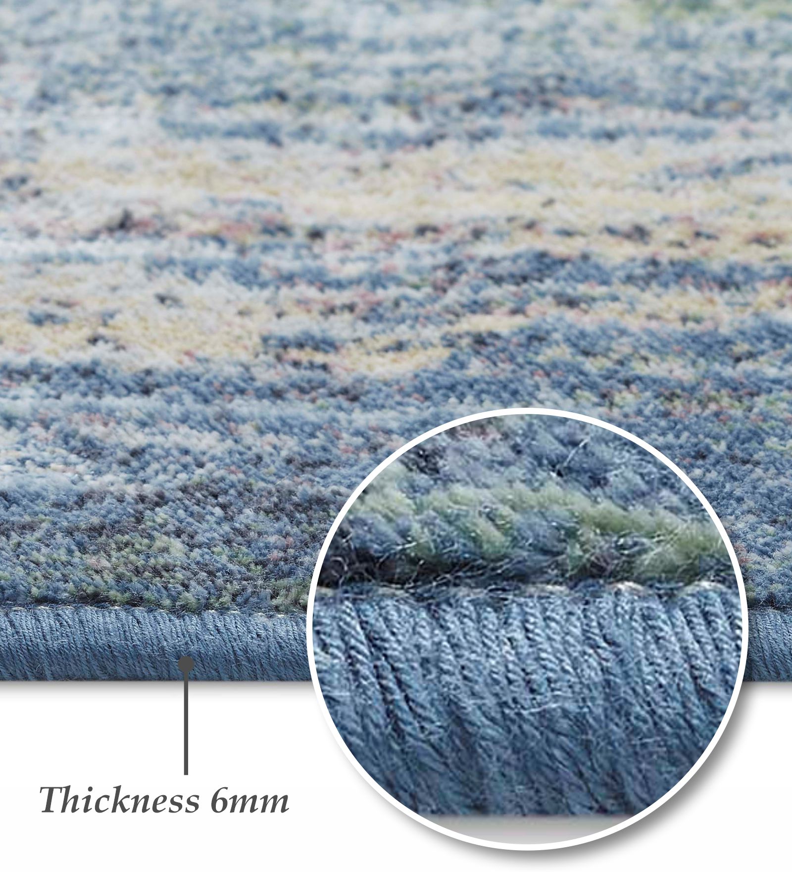 Matrix Abstract Carpet Blue