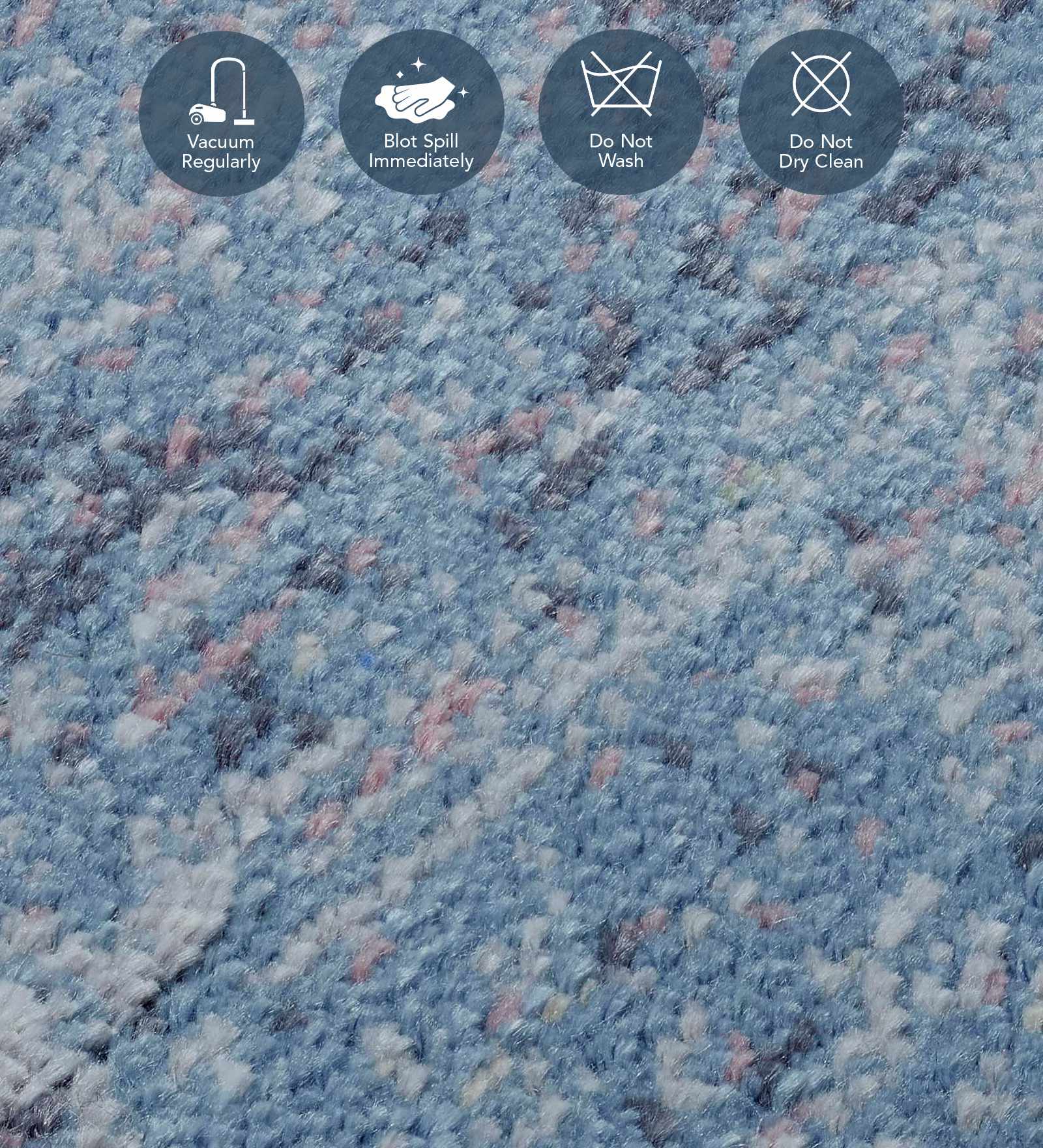 Matrix Abstract Carpet Blue