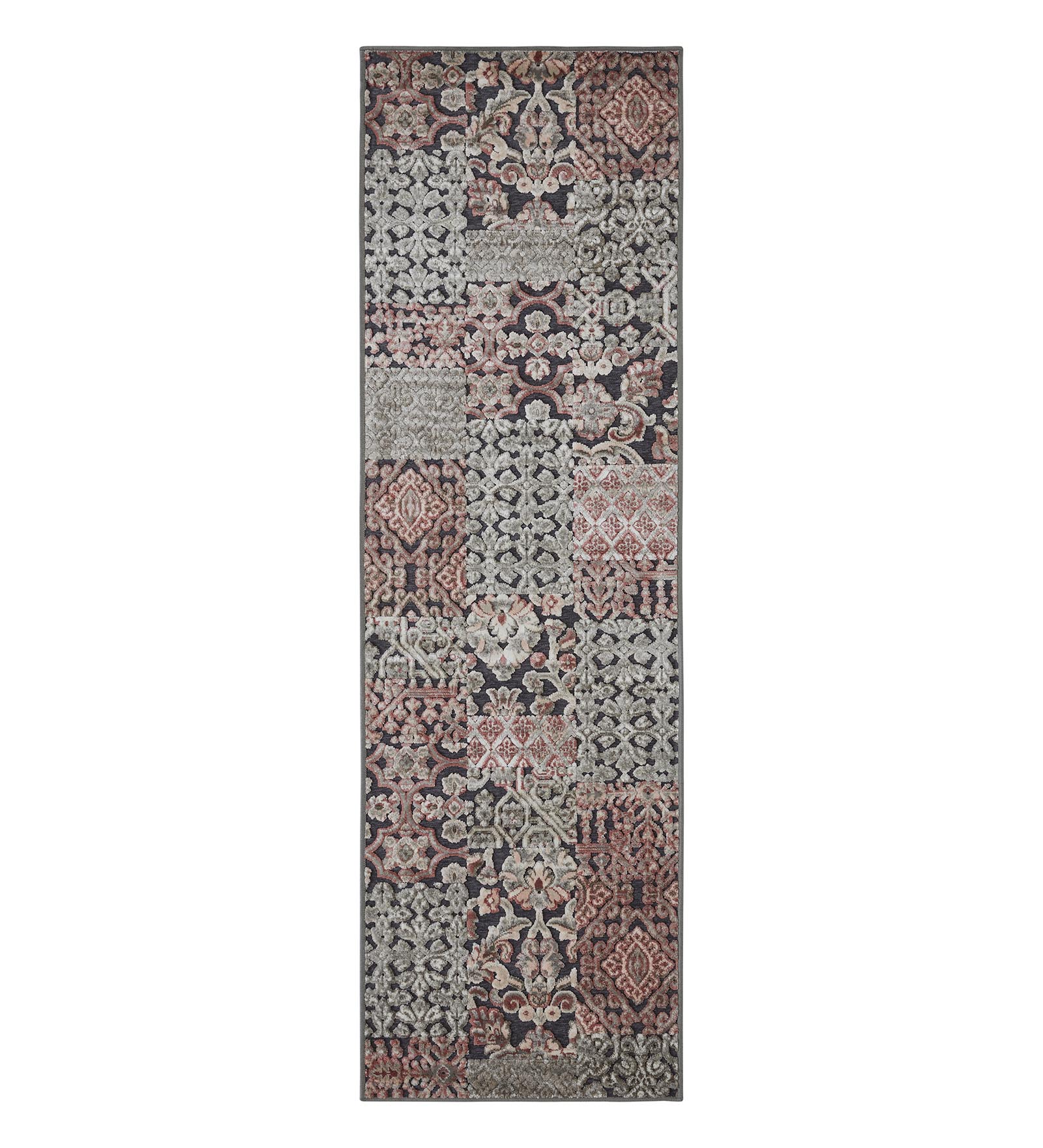 Genova Classical Runner Cream and Grey