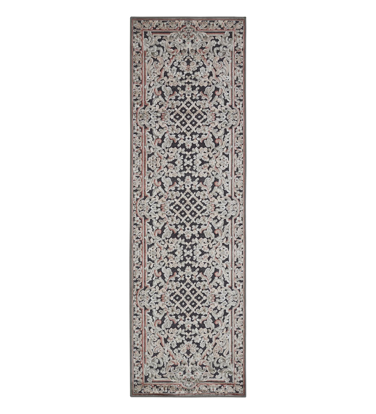 Genova Classical Runner Cream and Grey