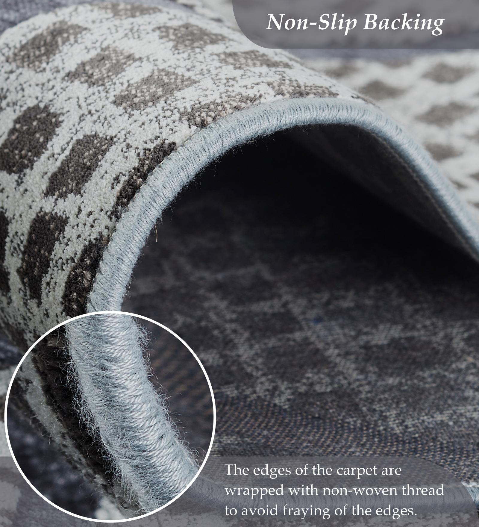 Genova Moroccan Runner Cream and Grey