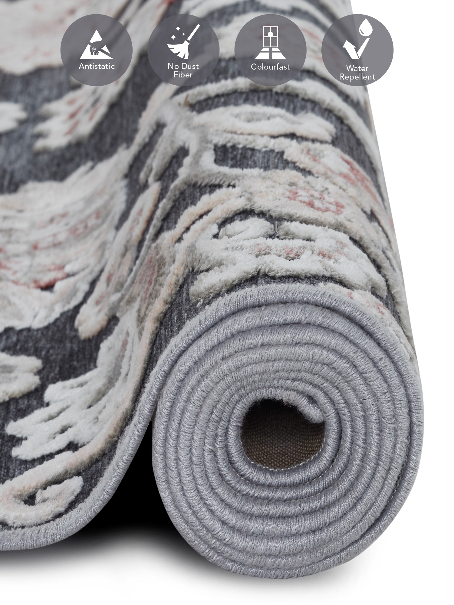 Genova Classical Carpet Grey and Cream