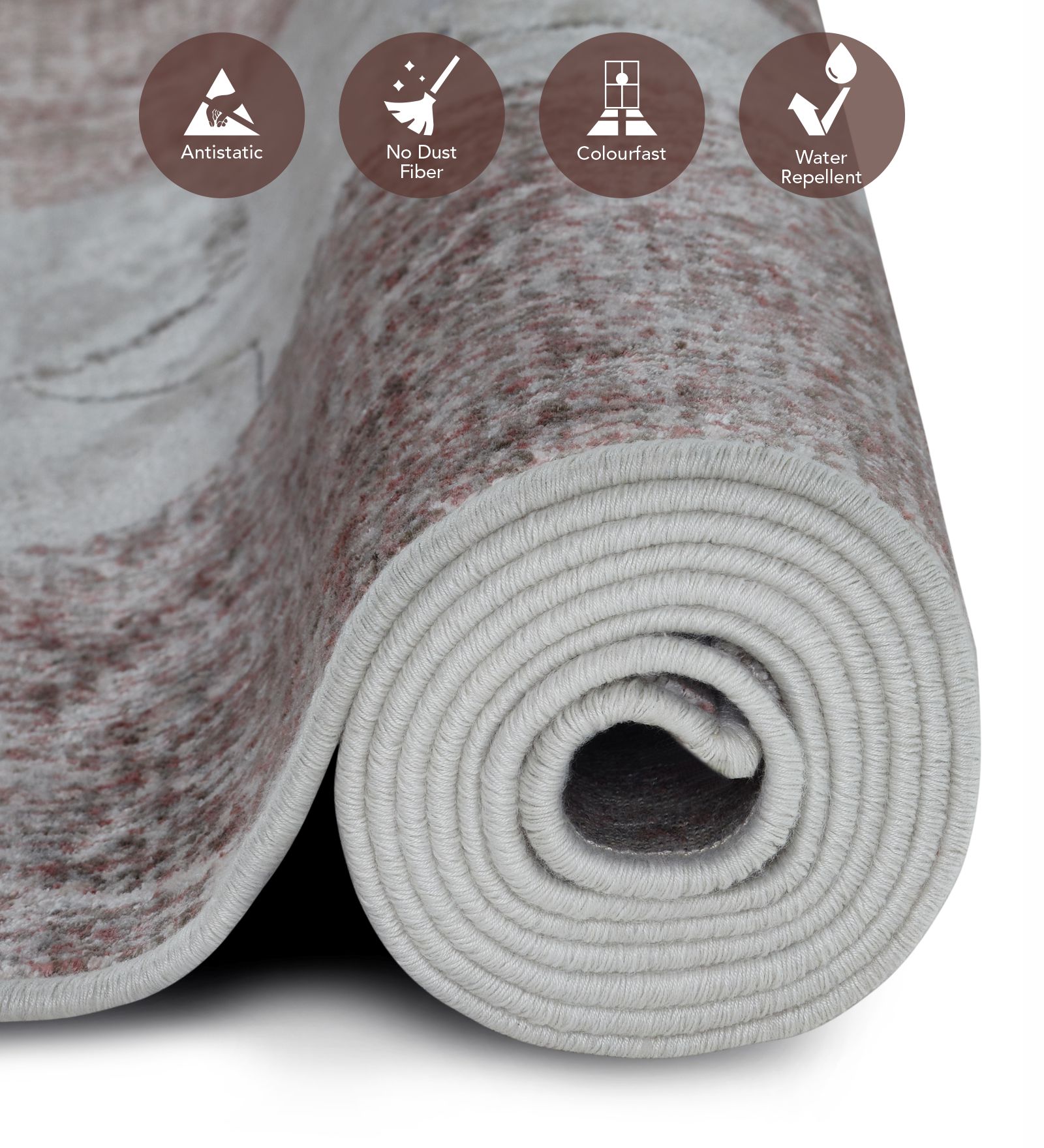 Genova Geometric Carpet Brown and Grey