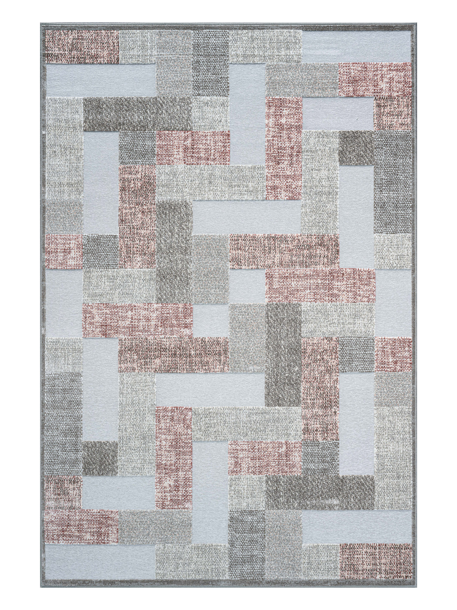 Genova Geometric Carpet Cream and Grey