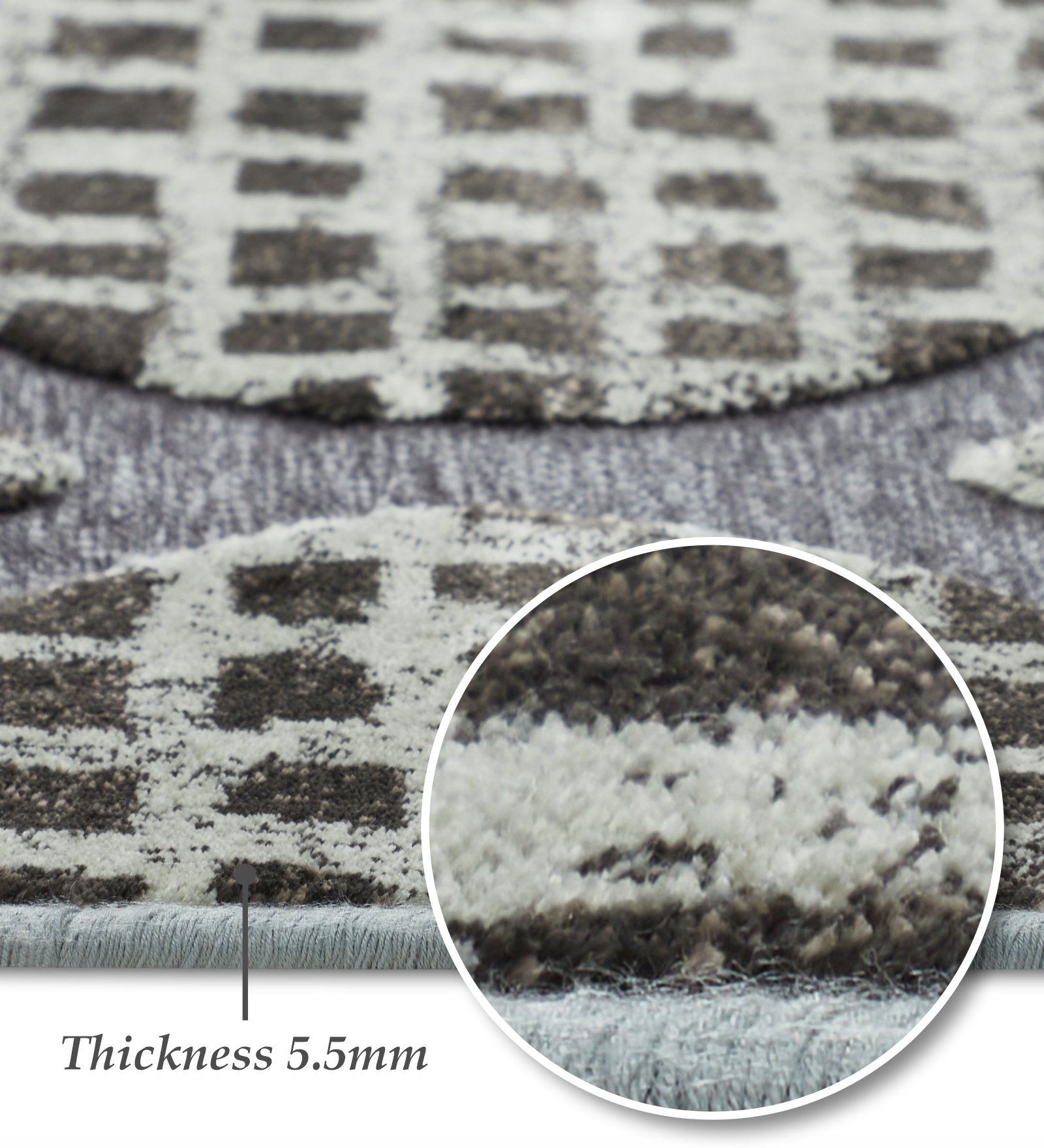 Genova Moroccan Carpet Cream and Grey