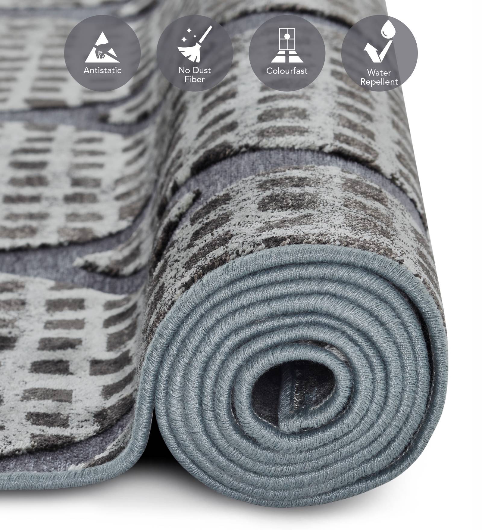 Genova Moroccan Carpet Cream and Grey