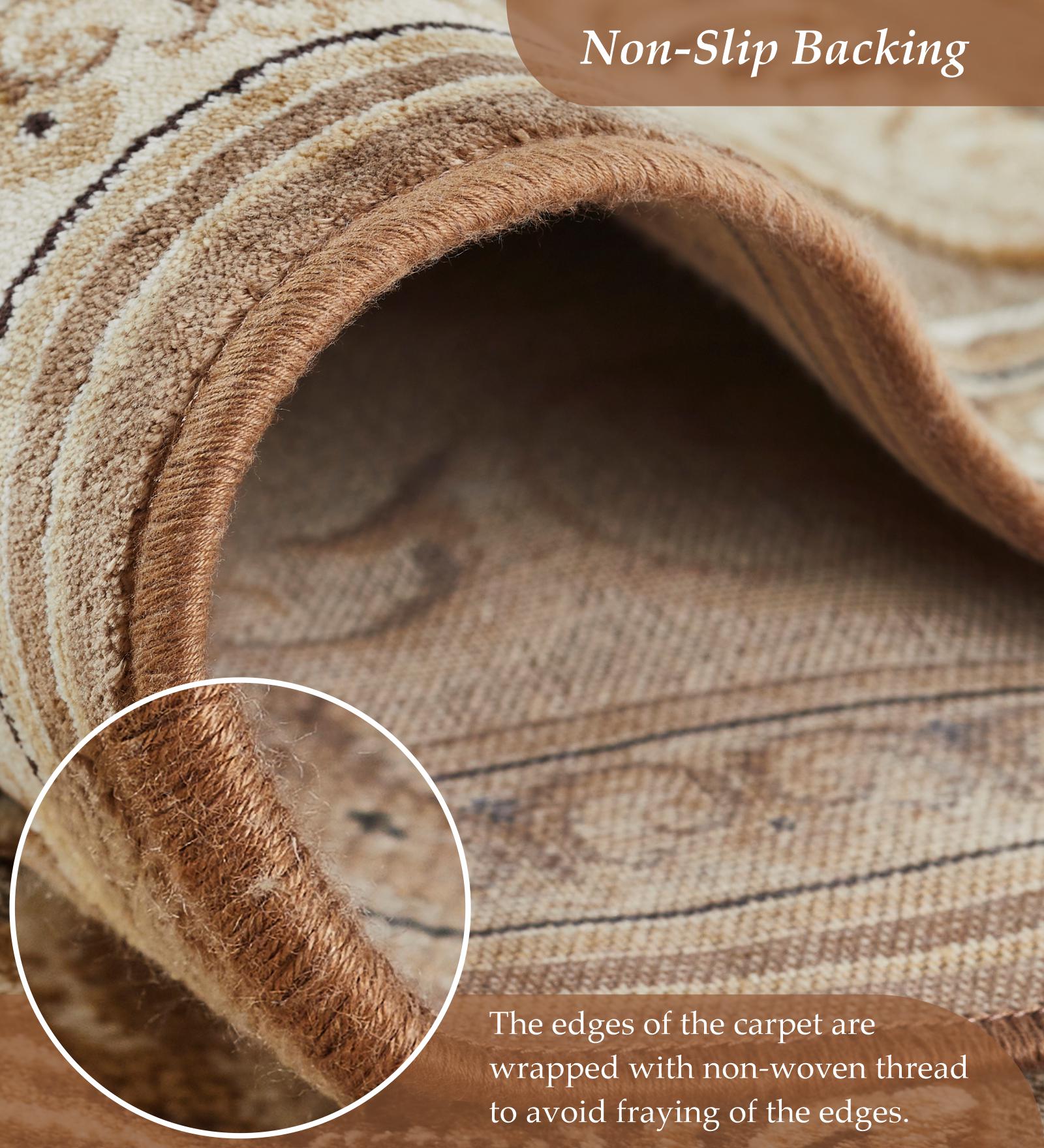 Genova Classical Carpet Brown and Beige