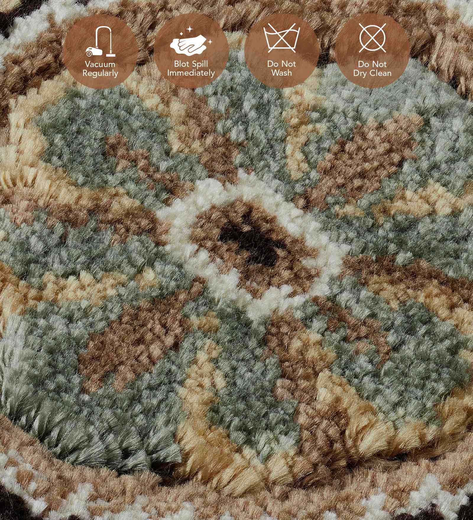 Genova Classical Carpet Brown and Beige