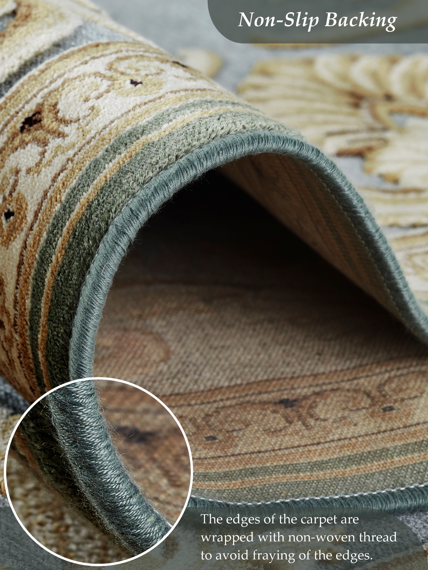 Genova Classical Carpet Beige and Grey