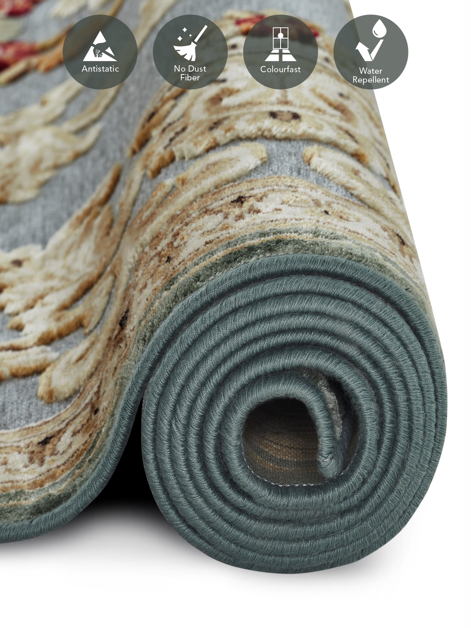 Genova Classical Carpet Beige and Grey