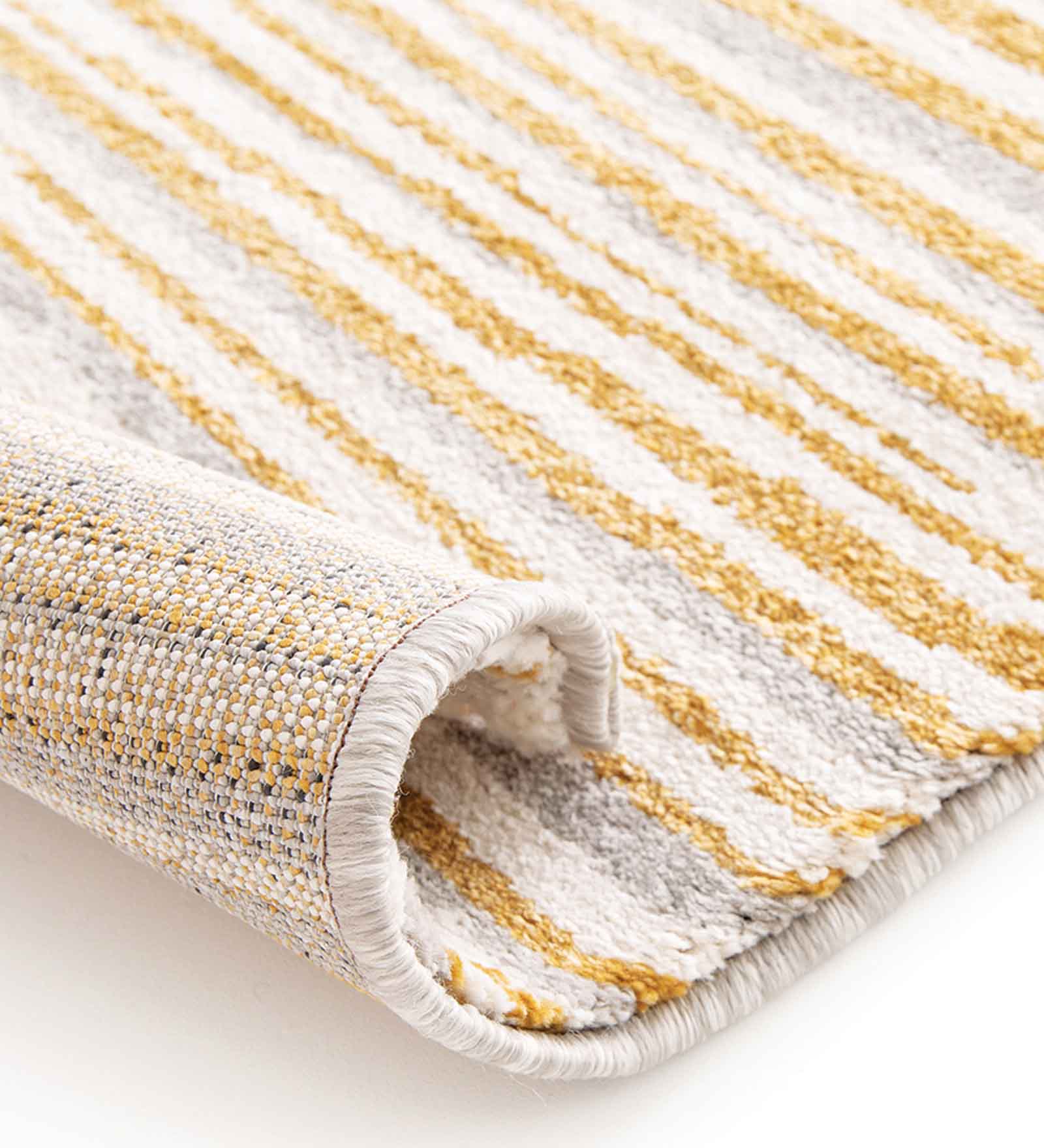 Elle Striped Carpet Mustard