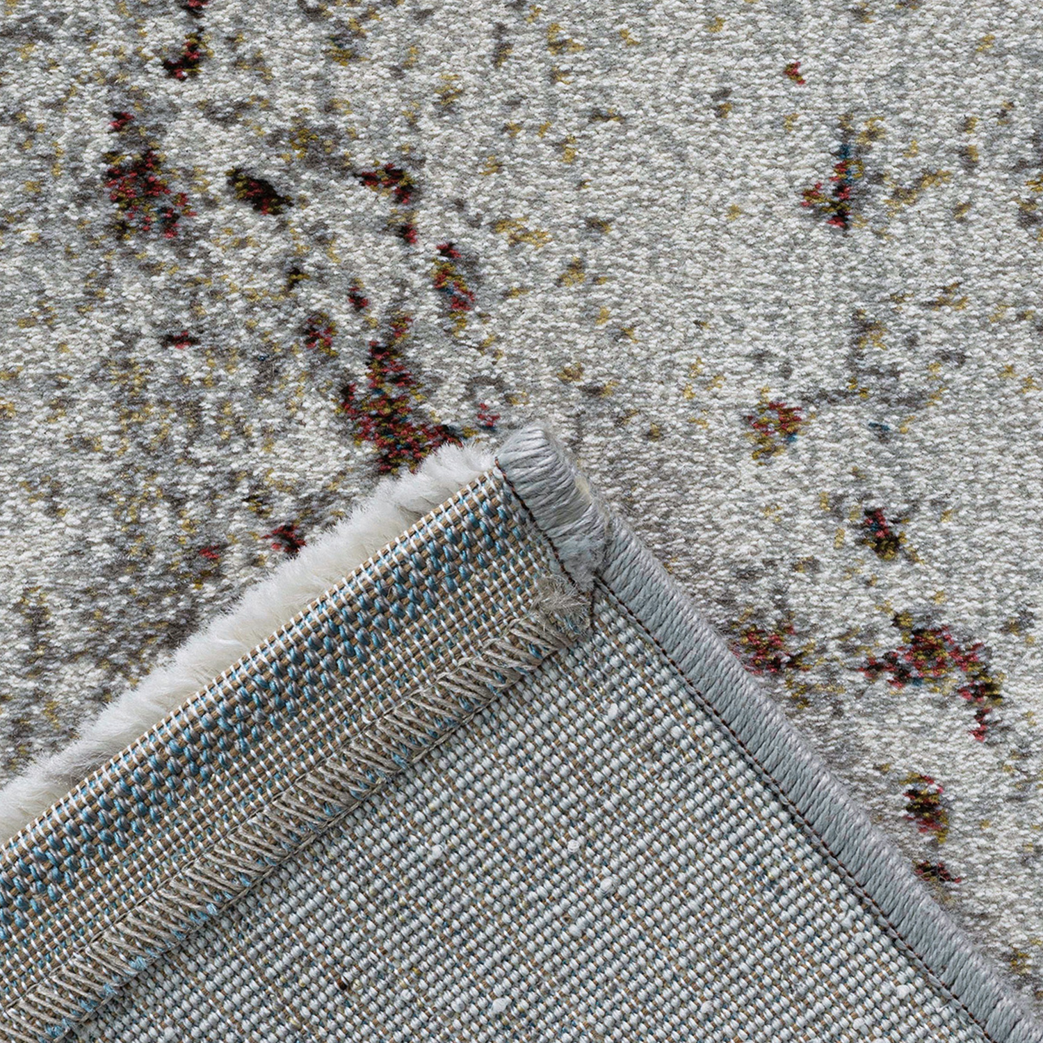 Aquarius Abstract Machine Made Carpet Brown