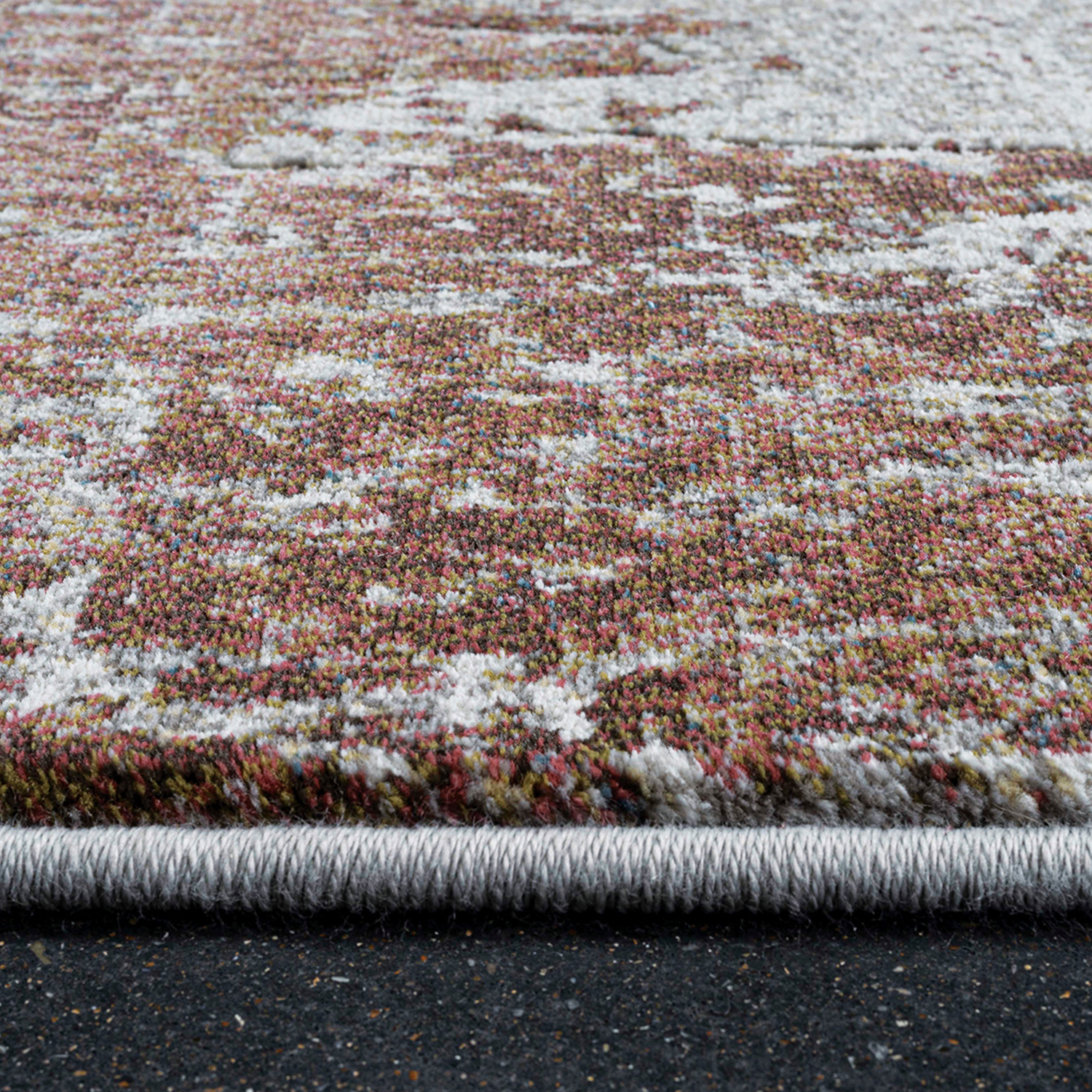 Aquarius Abstract Machine Made Carpet Brown