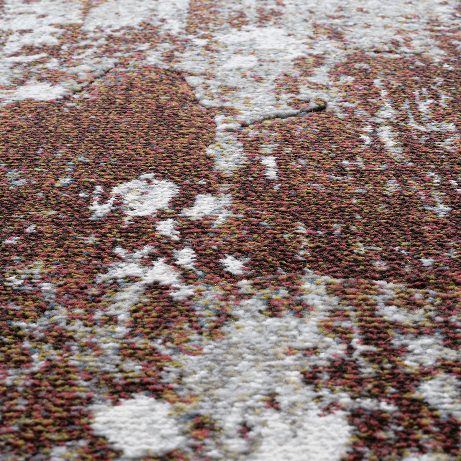 Aquarius Abstract Machine Made Carpet Brown