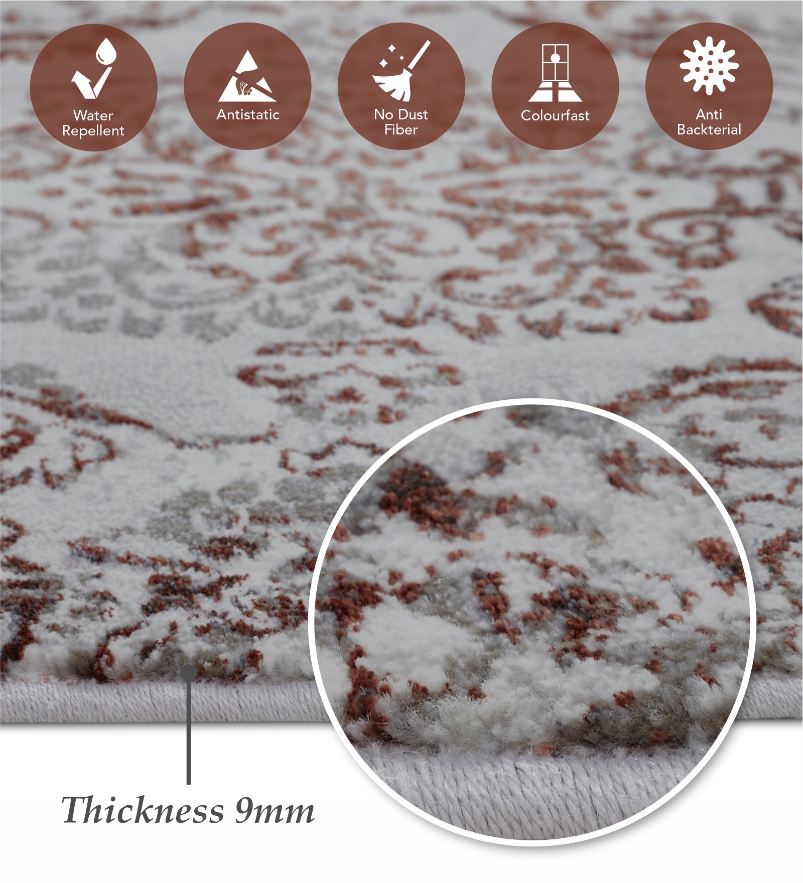 Platinum Classical Machine Made Runner Grey