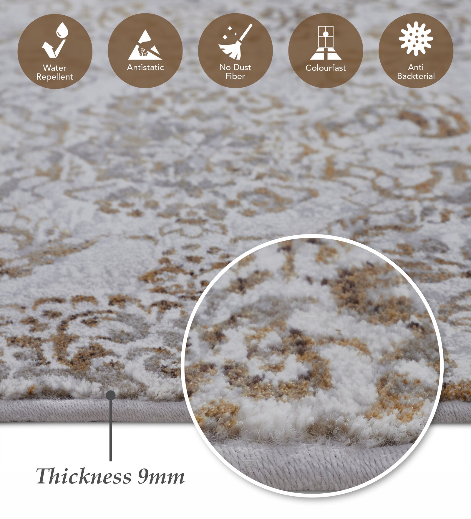 Platinum Classical Machine Made Runner Grey