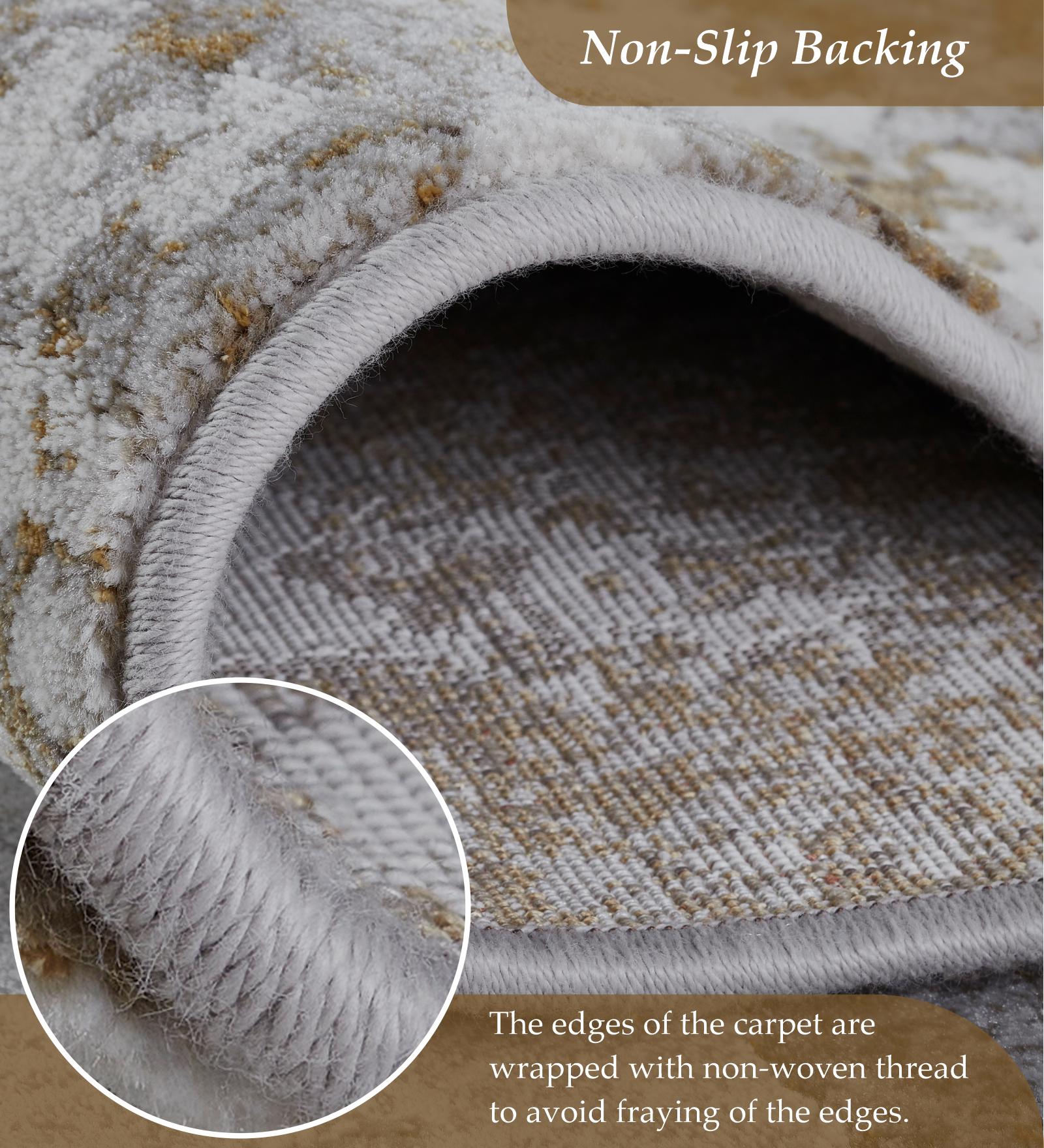 Platinum Classical Machine Made Runner Grey and Musterd