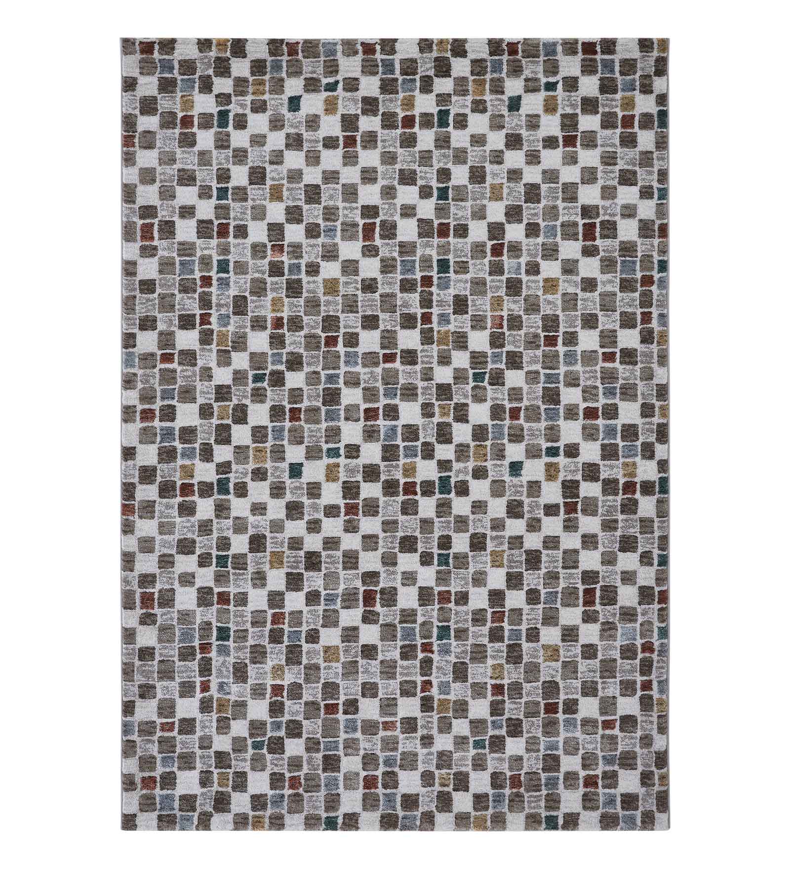 Platinum Abstract Machine Made Carpet Cream and Taupe