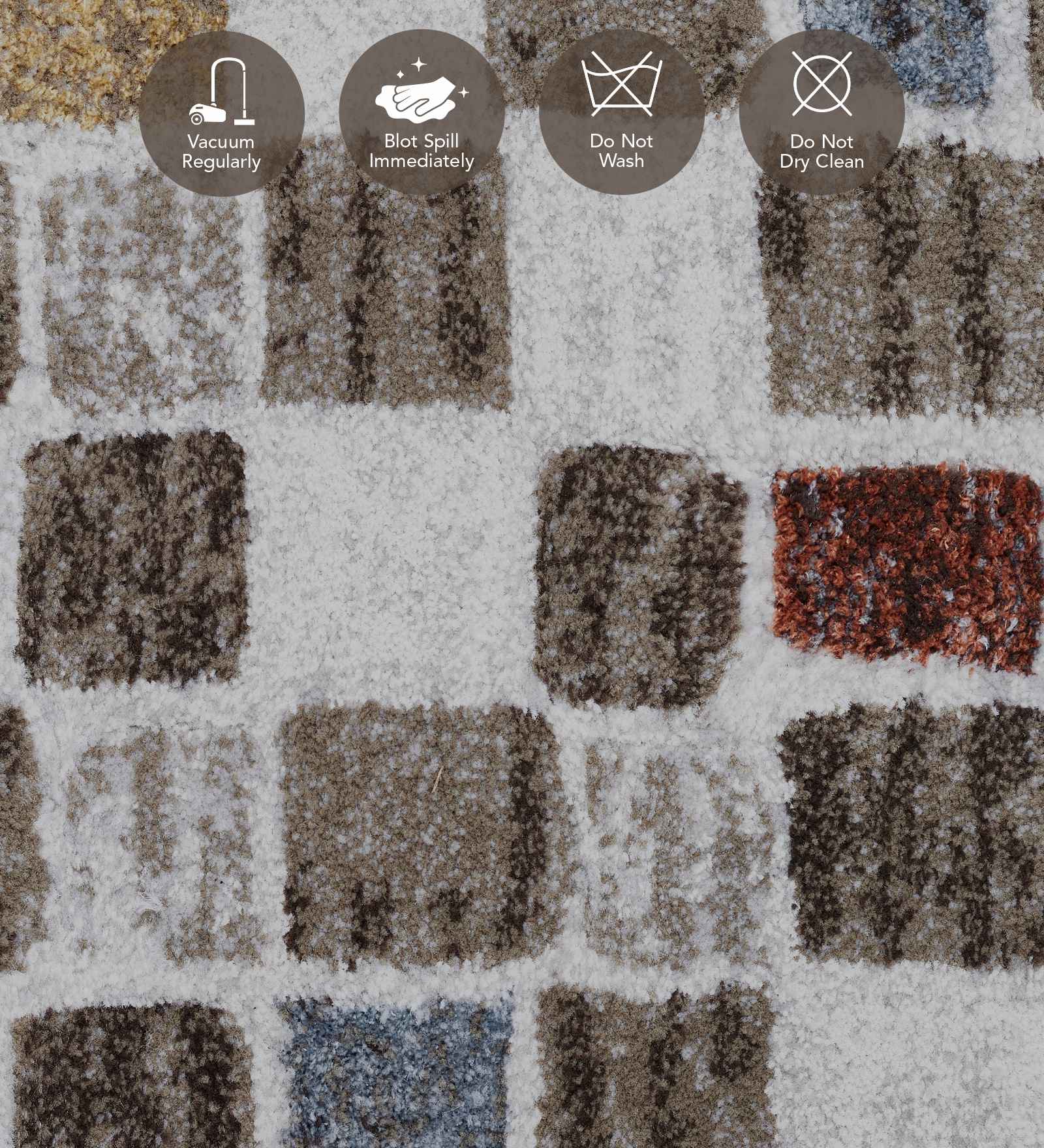 Platinum Abstract Machine Made Carpet Cream and Taupe