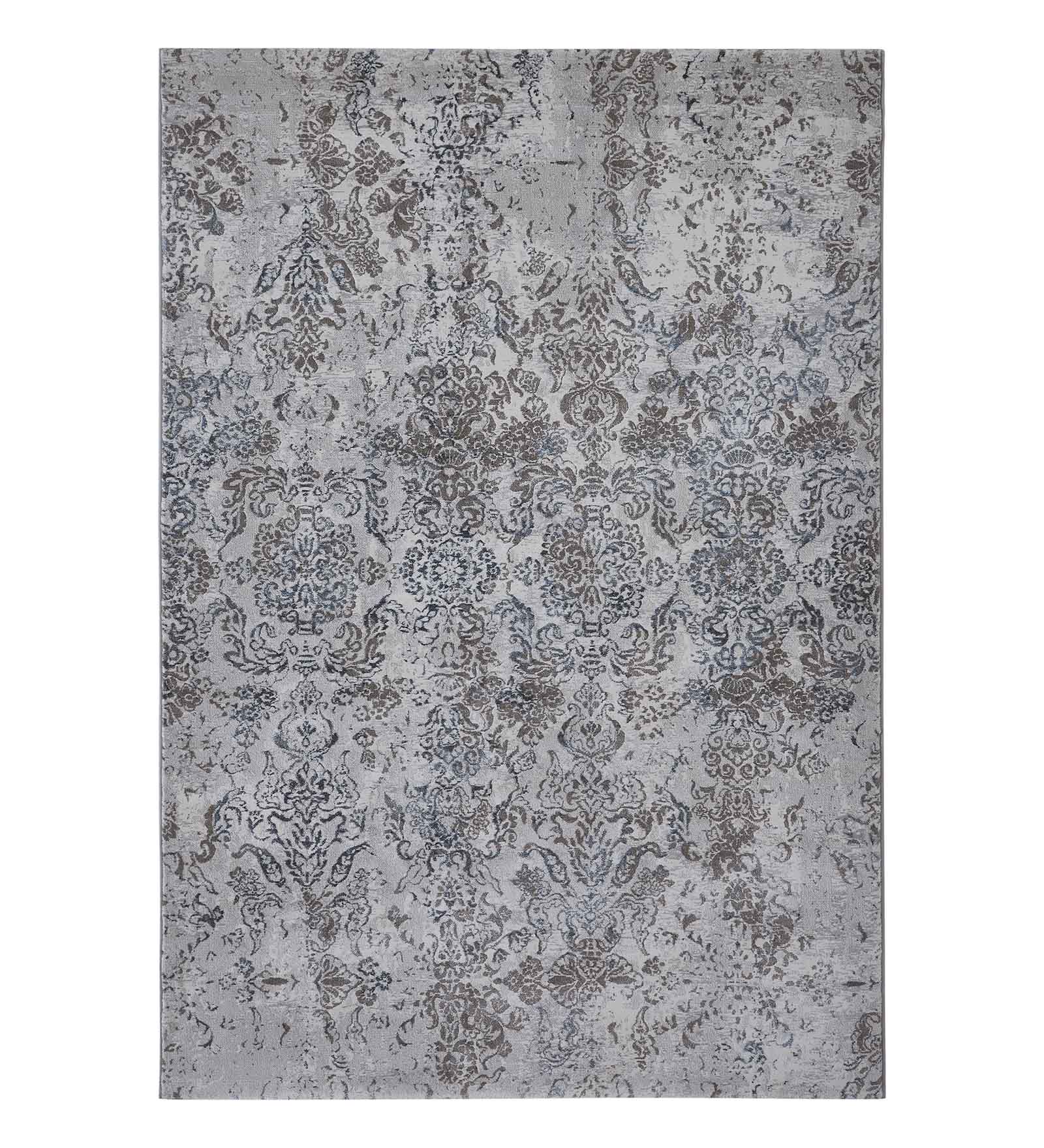 Platinum Classical Machine Made Carpet Grey and Blue