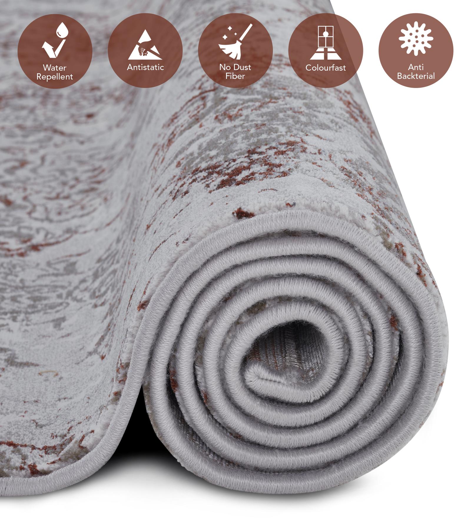 Platinum Classical Machine Made Carpet Grey