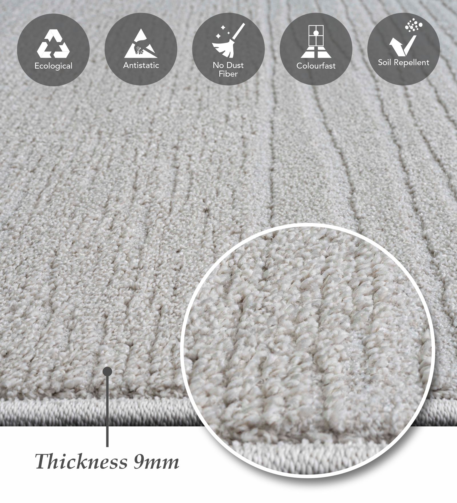 Trentino Abstract Machine Made Runner Cream