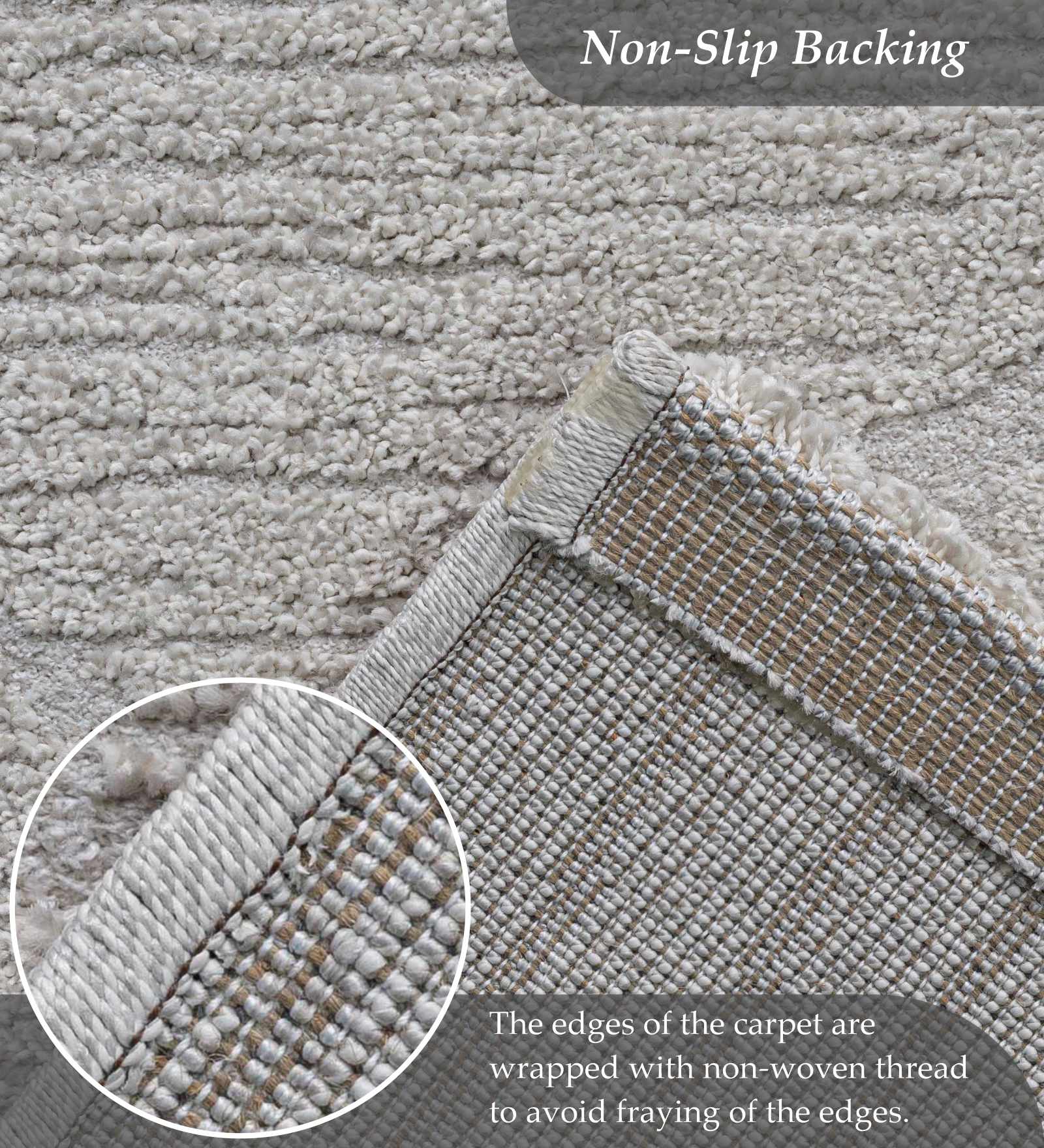 Trentino Abstract Machine Made Runner Cream