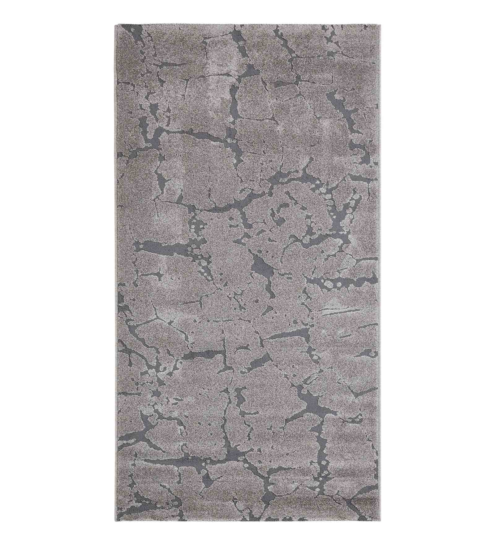 Trentino Abstract Machine Made Runner Brown