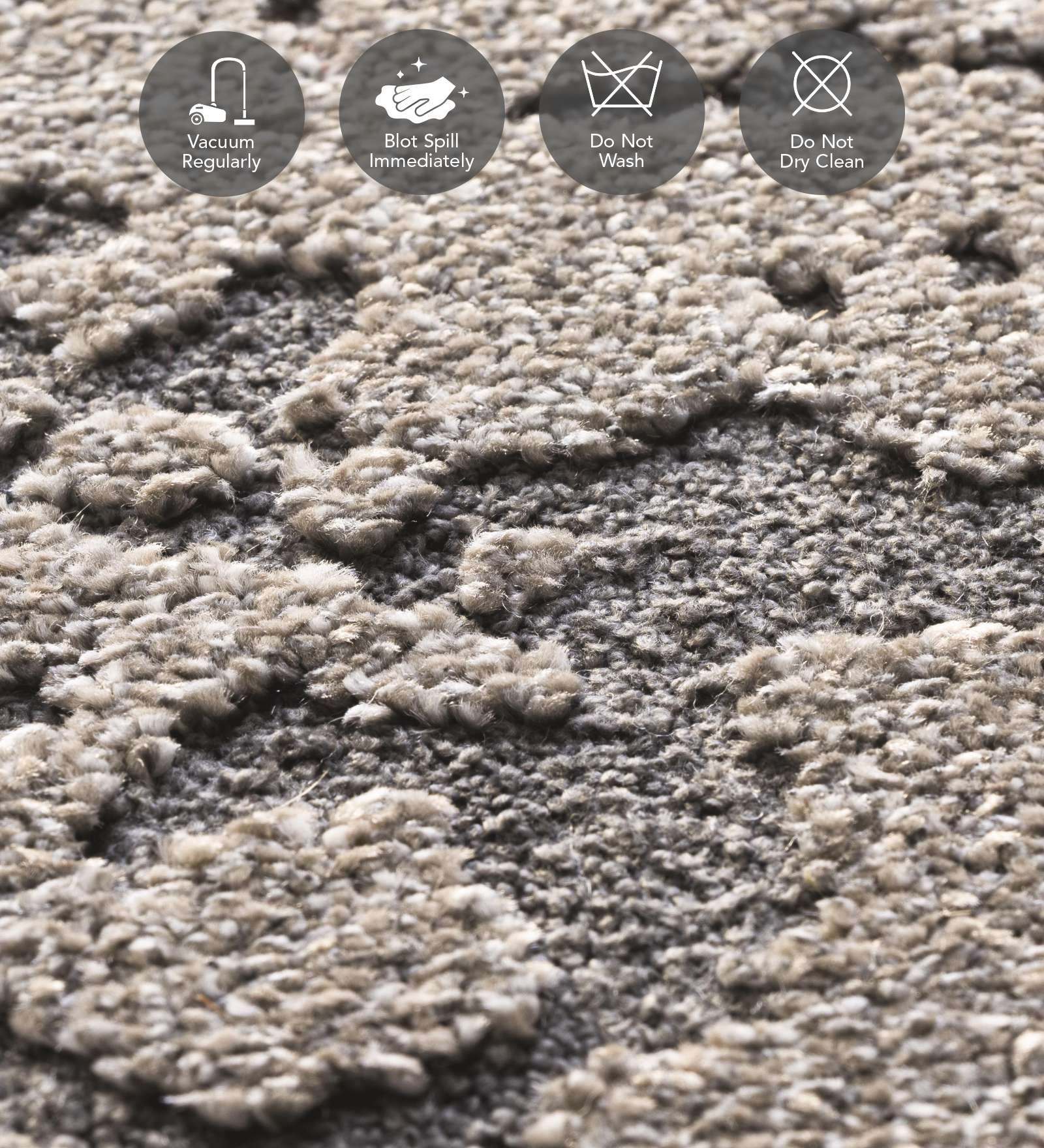 Trentino Abstract Machine Made Runner Brown