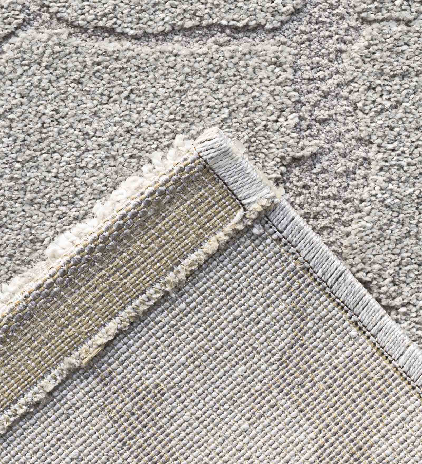 Trentino Abstract Machine Made Runner Grey