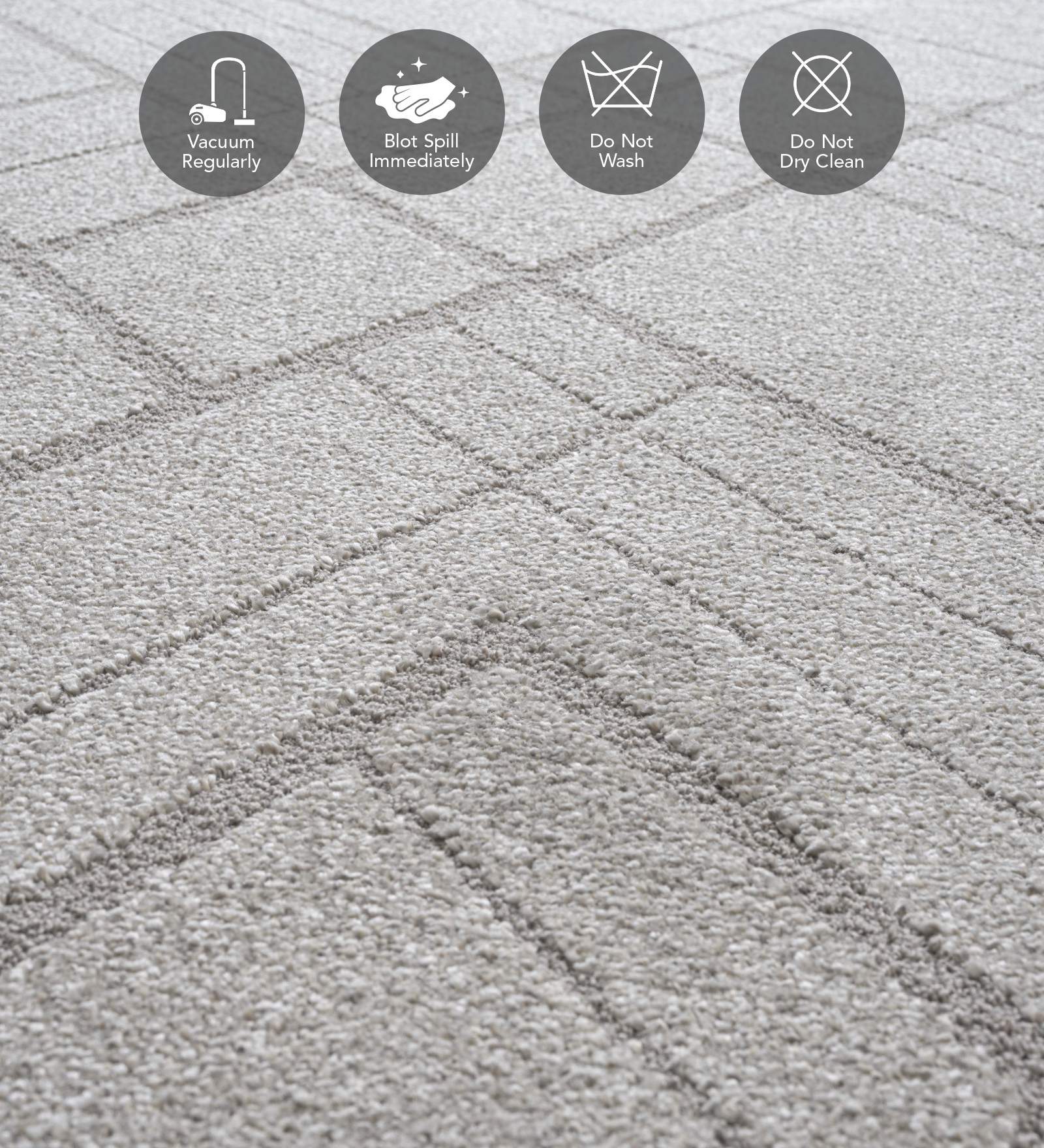 Trentino Abstract Machine Made Runner Grey