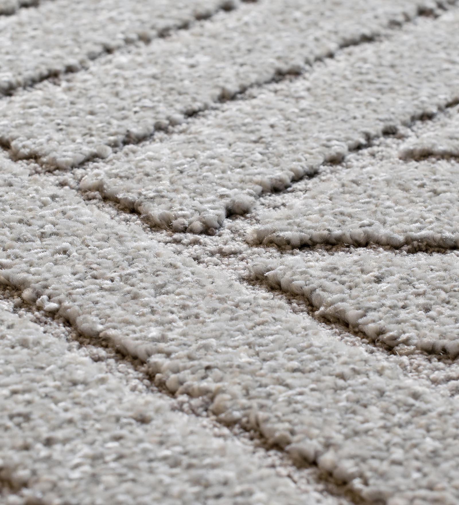 Trentino Abstract Machine Made Runner Grey