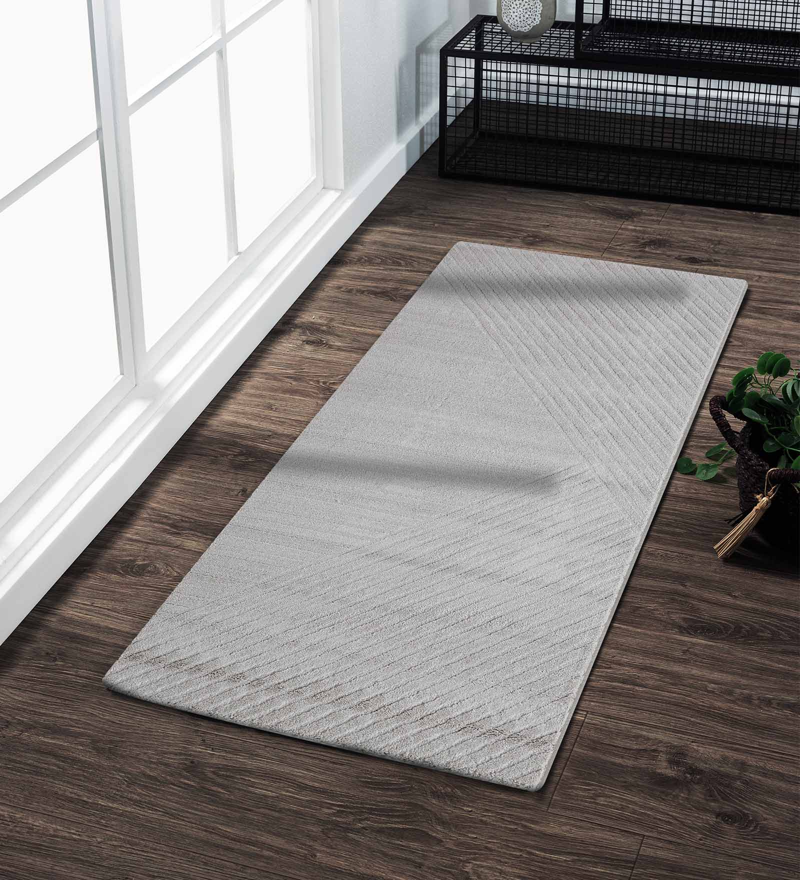 Trentino Abstract Machine Made Runner Cream