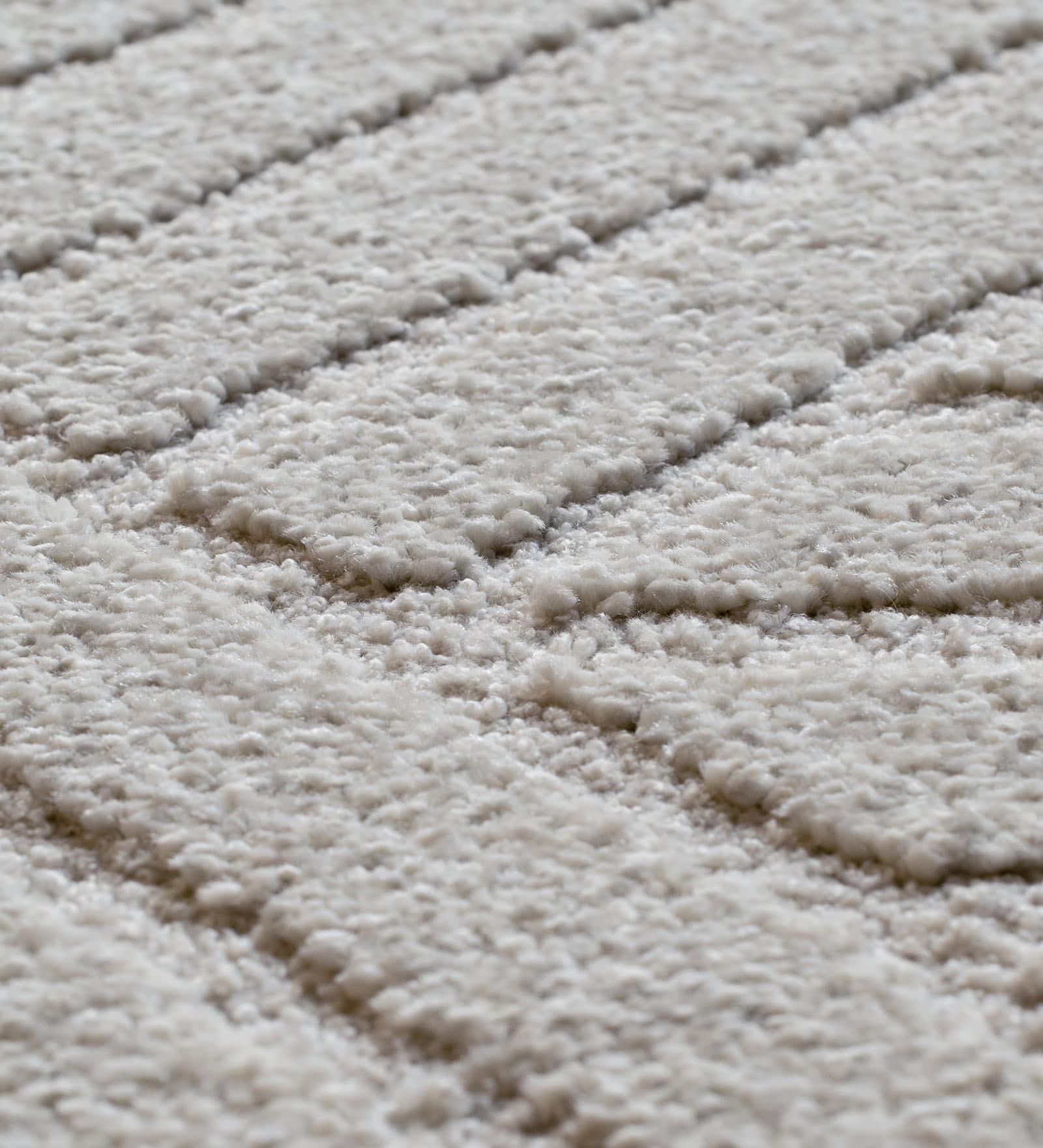 Trentino Abstract Machine Made Runner Cream