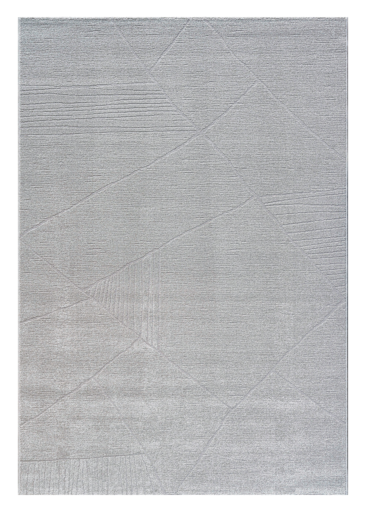 Trentino Abstract Machine Made Carpet Grey