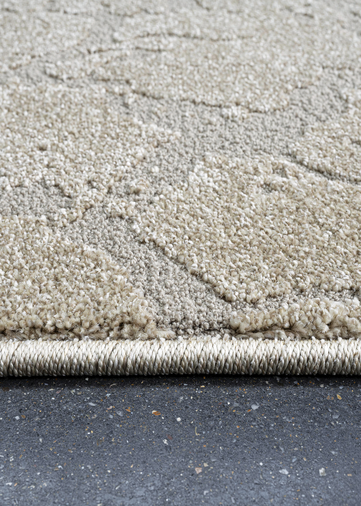Trentino Abstract Machine Made Carpet Beige