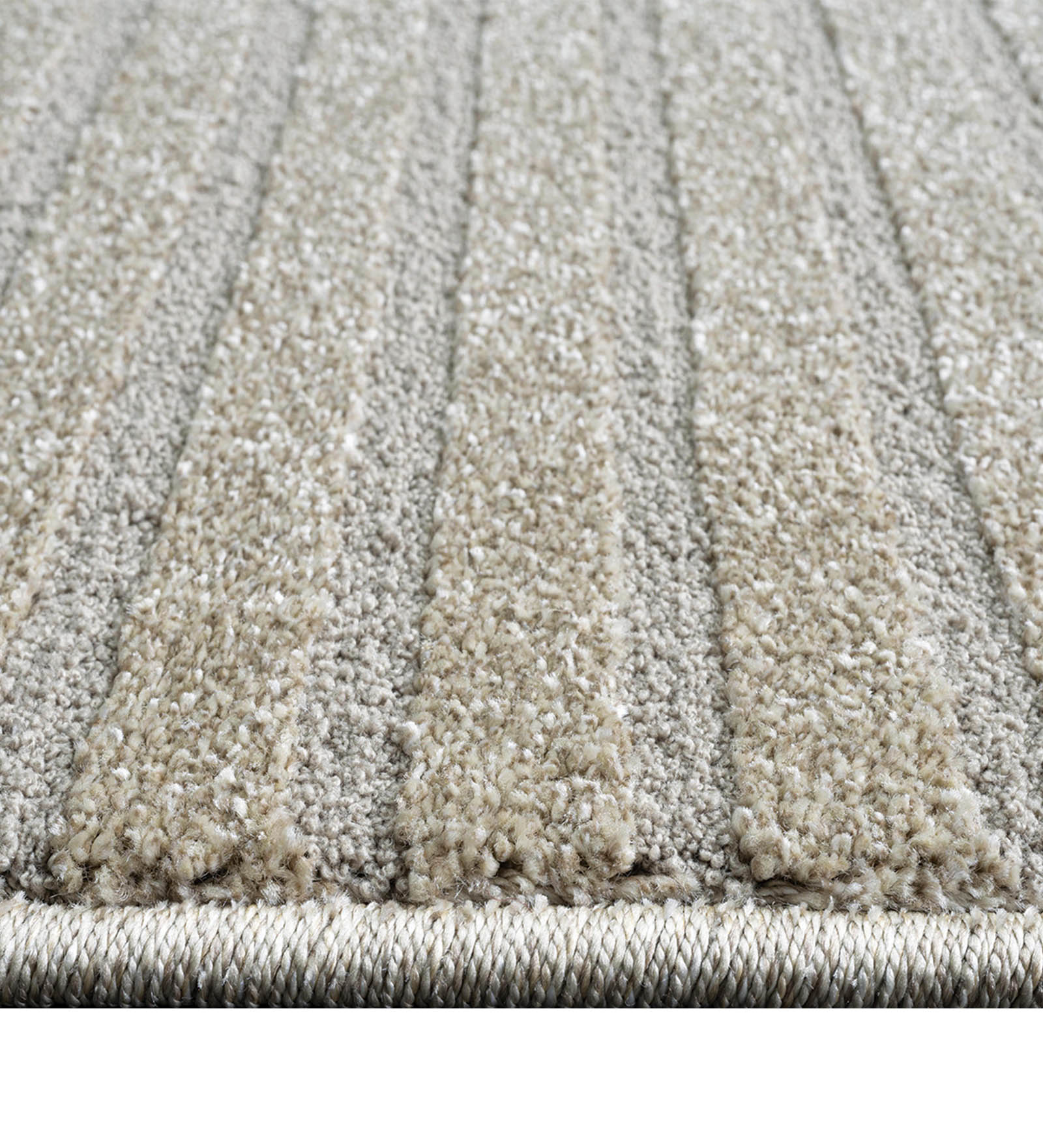 Trentino Abstract Machine Made Carpet Beige