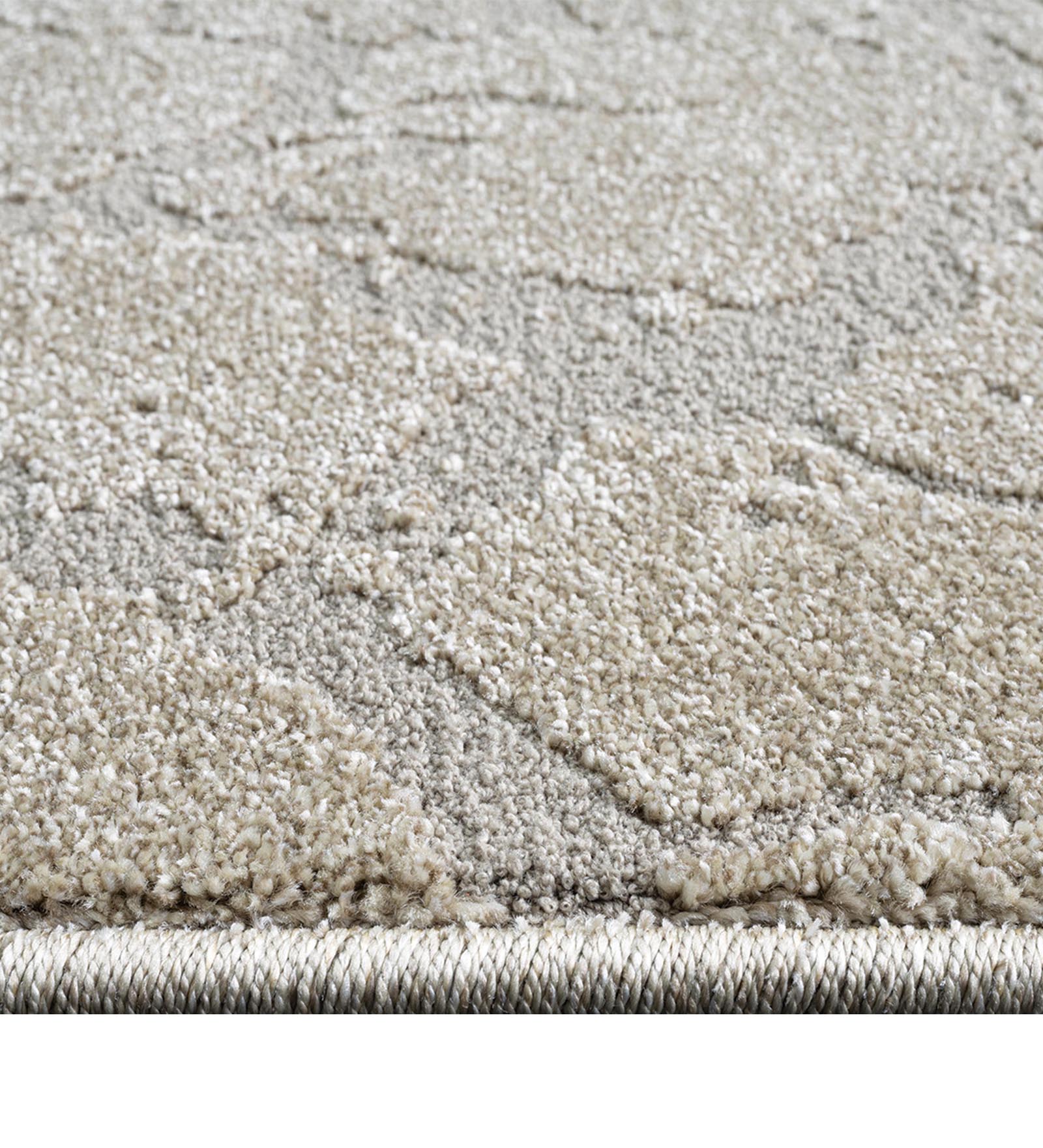 Trentino Abstract Machine Made Carpet Beige