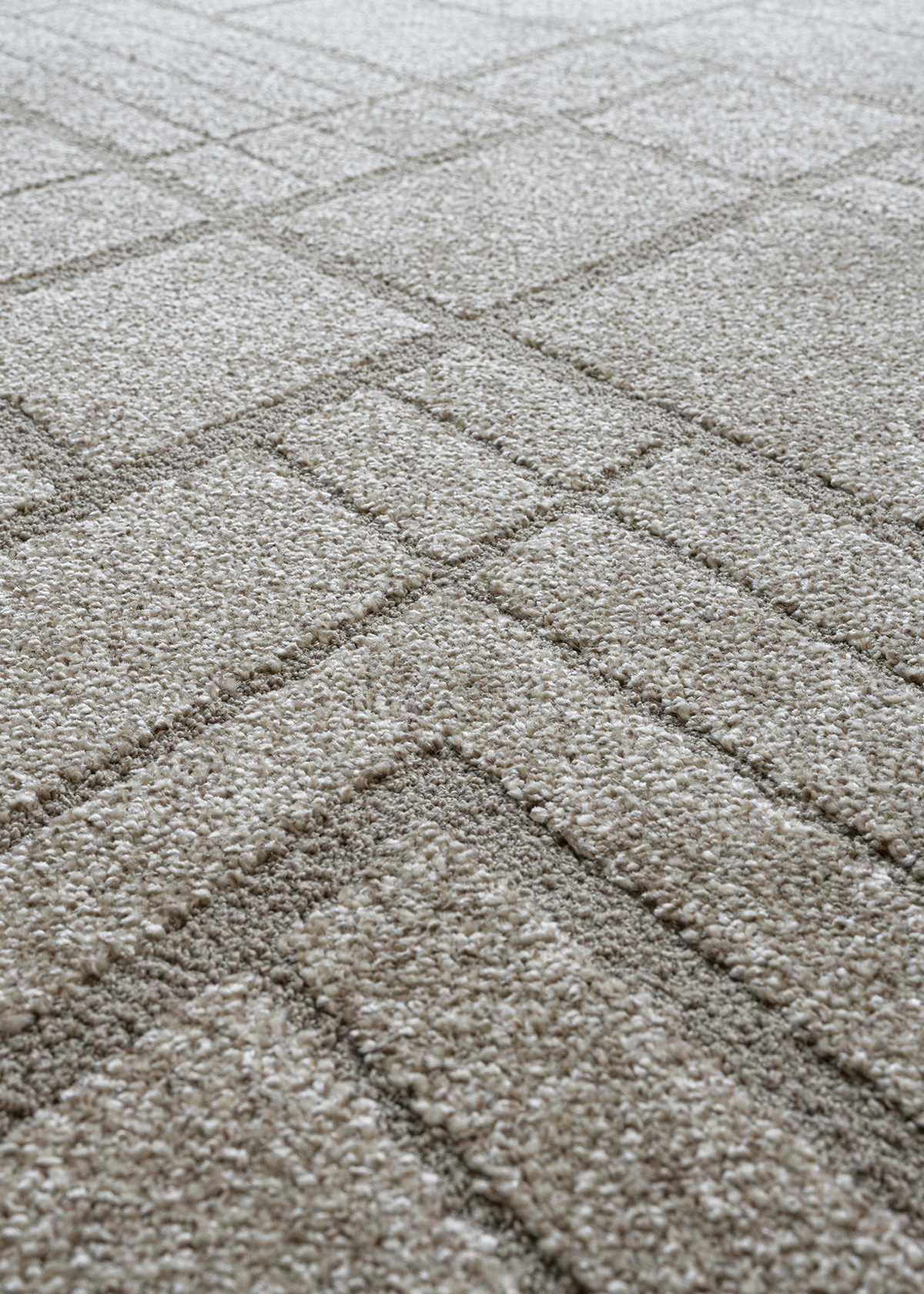 Trentino Abstract Machine Made Carpet Beige